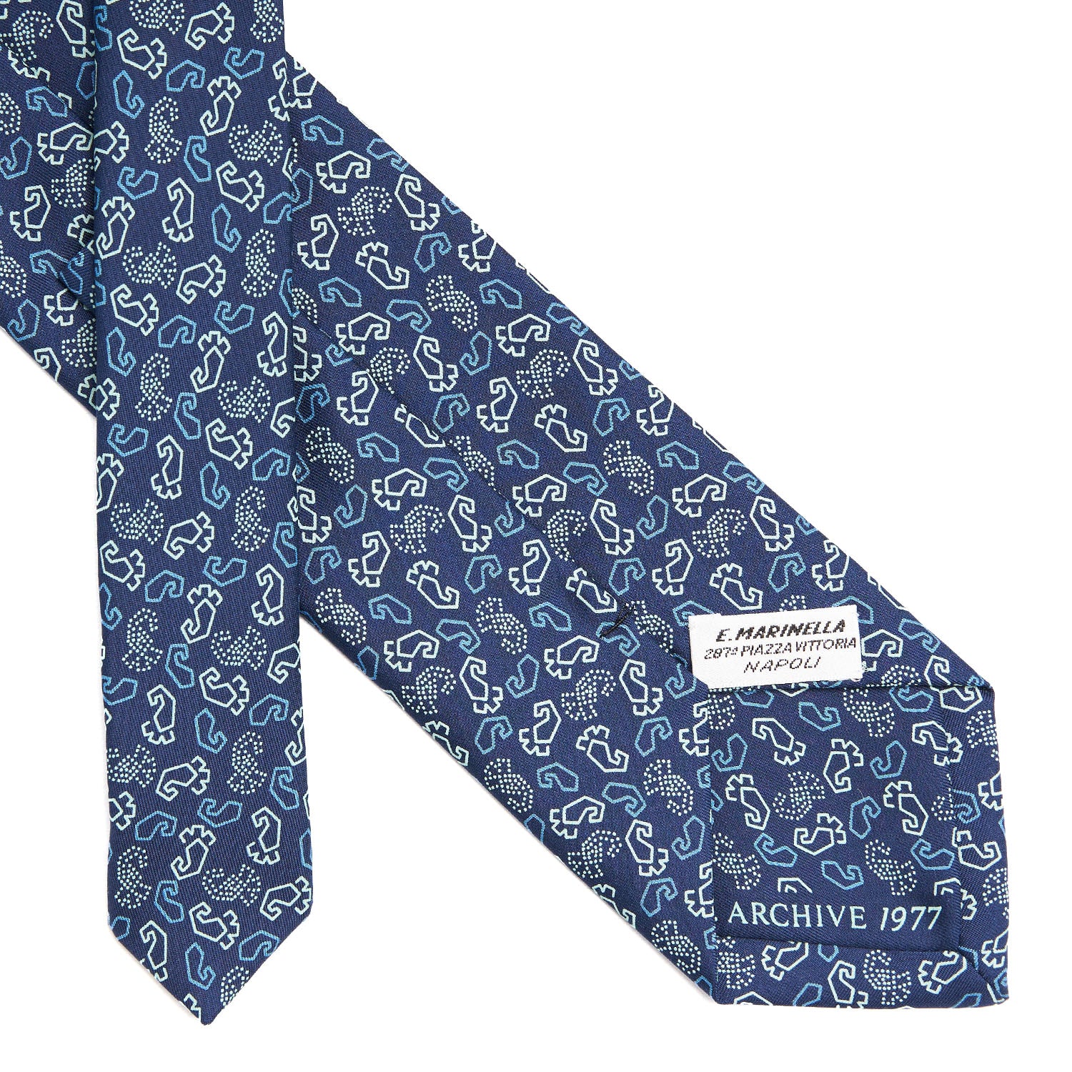 DARK BLUE SILK TIE
