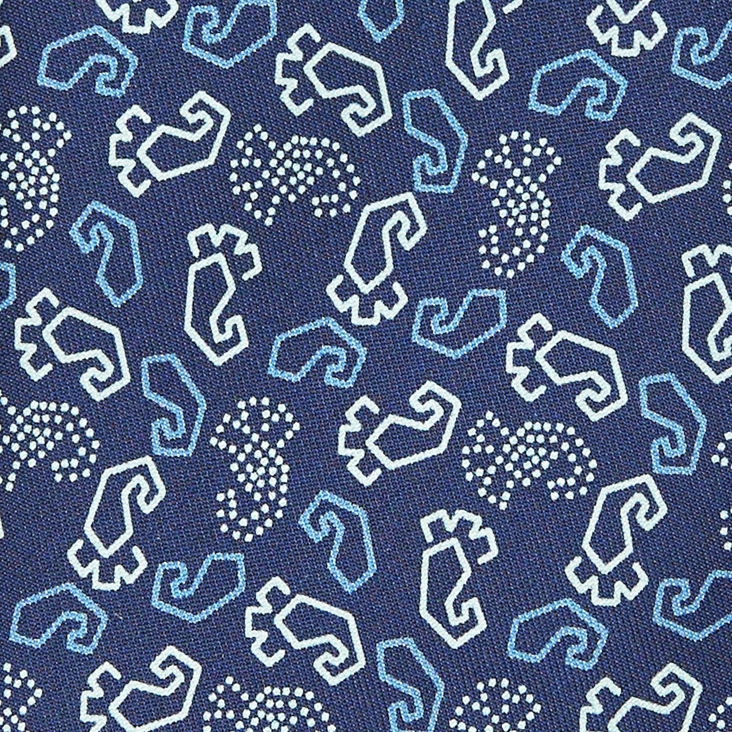 DARK BLUE SILK TIE - Image 4