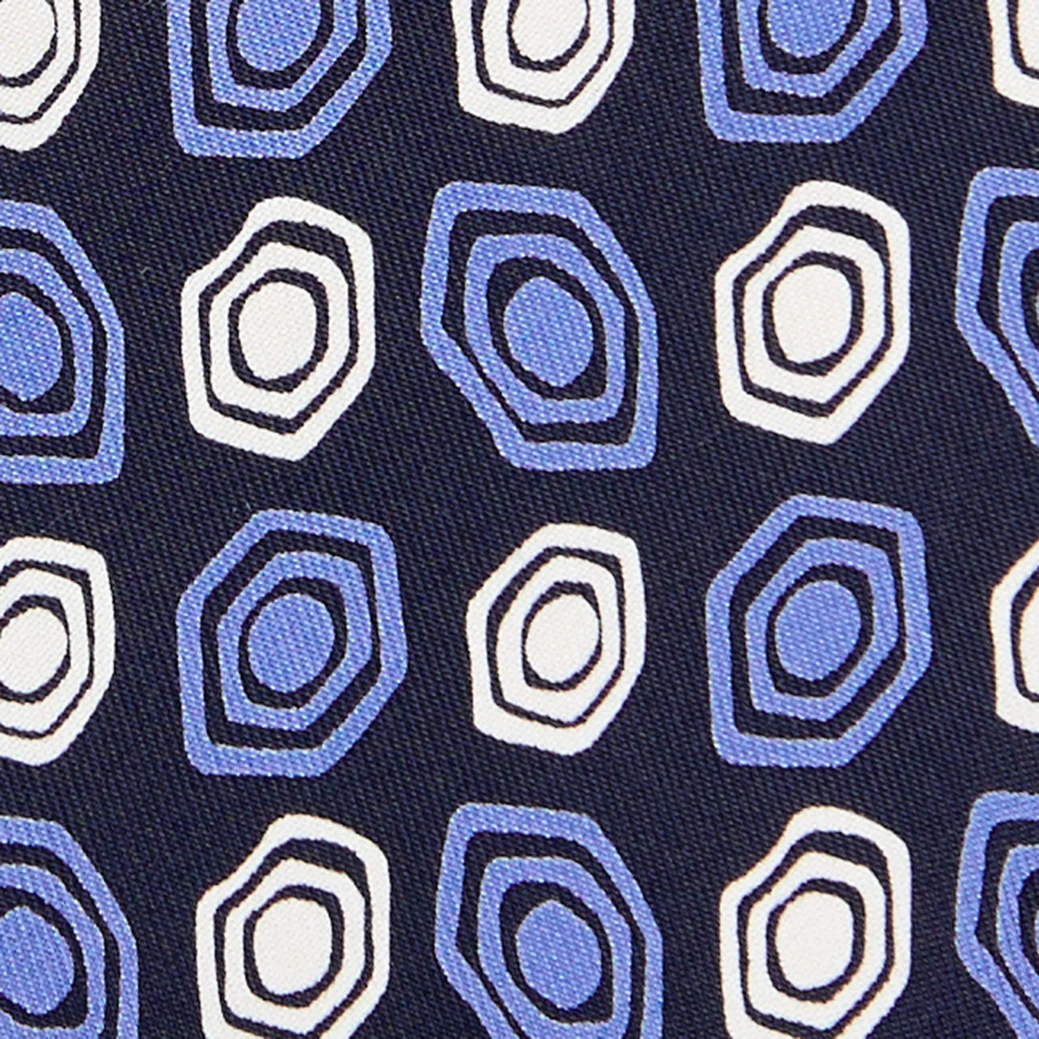 DARK BLUE SILK TIE - Image 4
