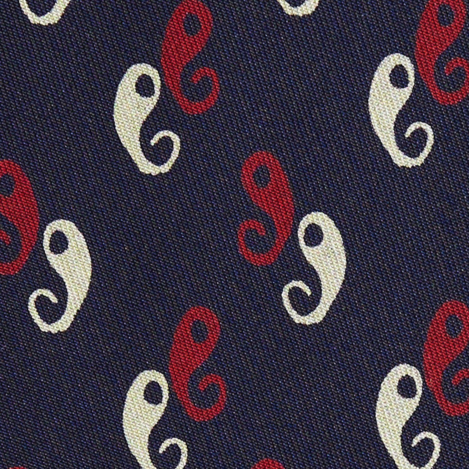 DARK BLUE SILK TIE - Image 4