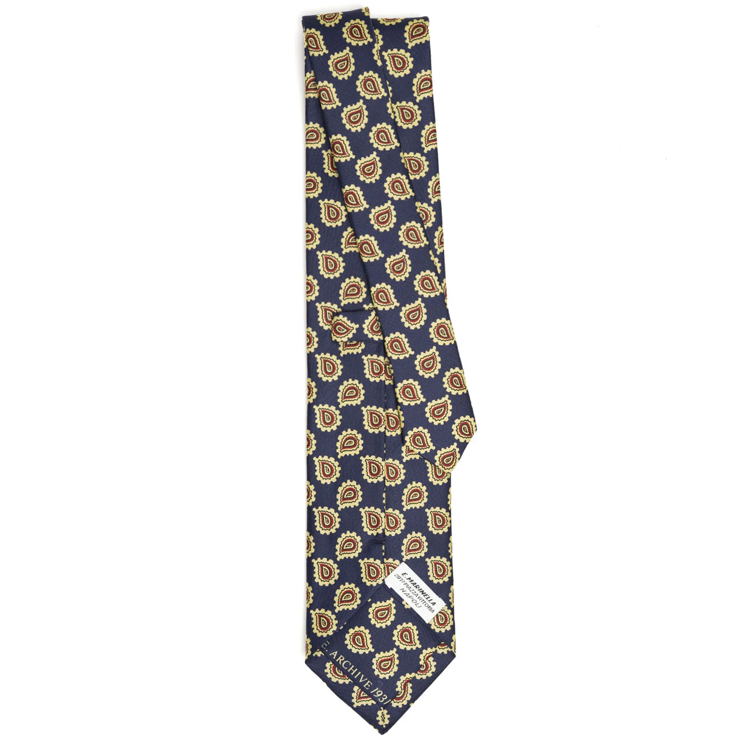 DARK BLUE SILK TIE - Image 3