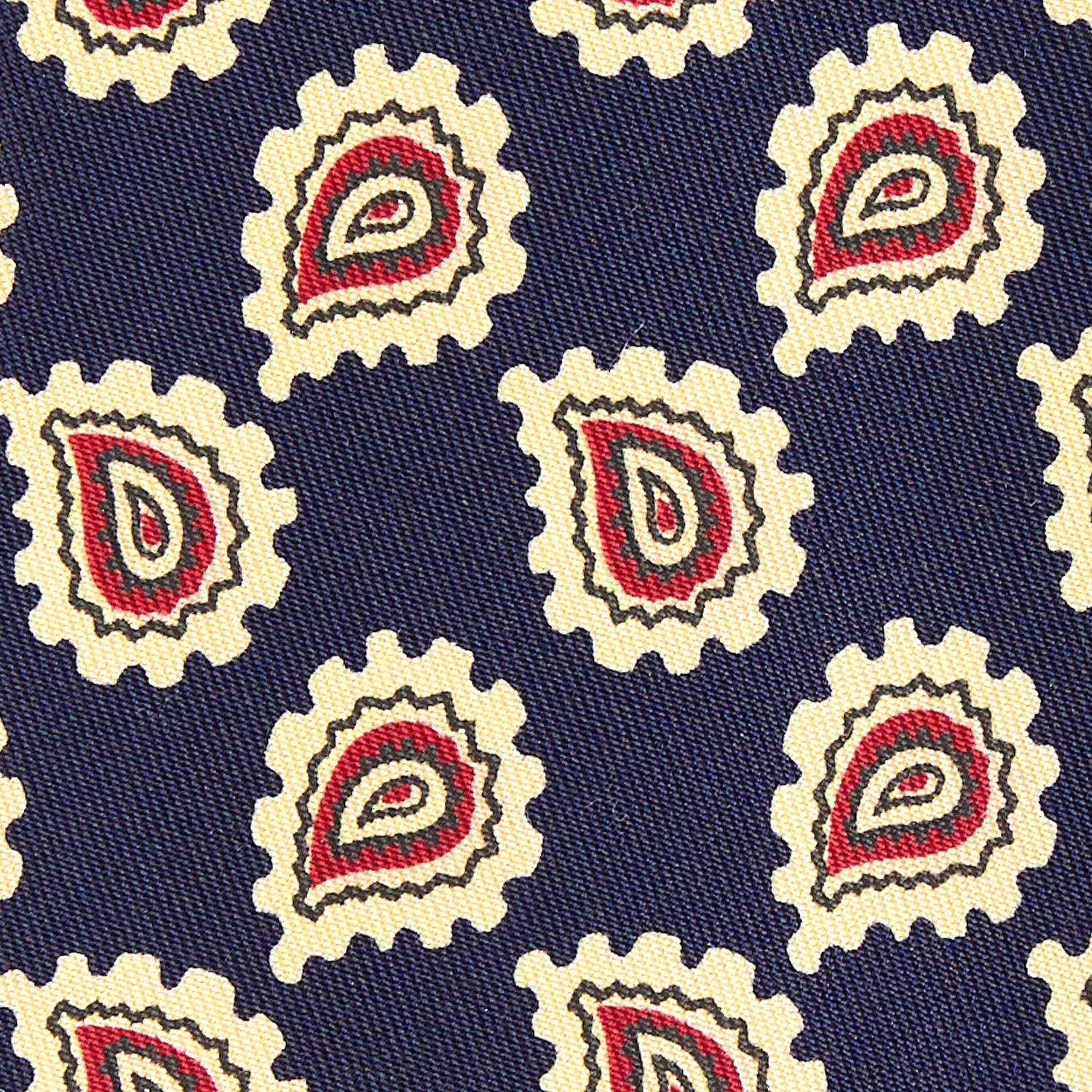 DARK BLUE SILK TIE - Image 4