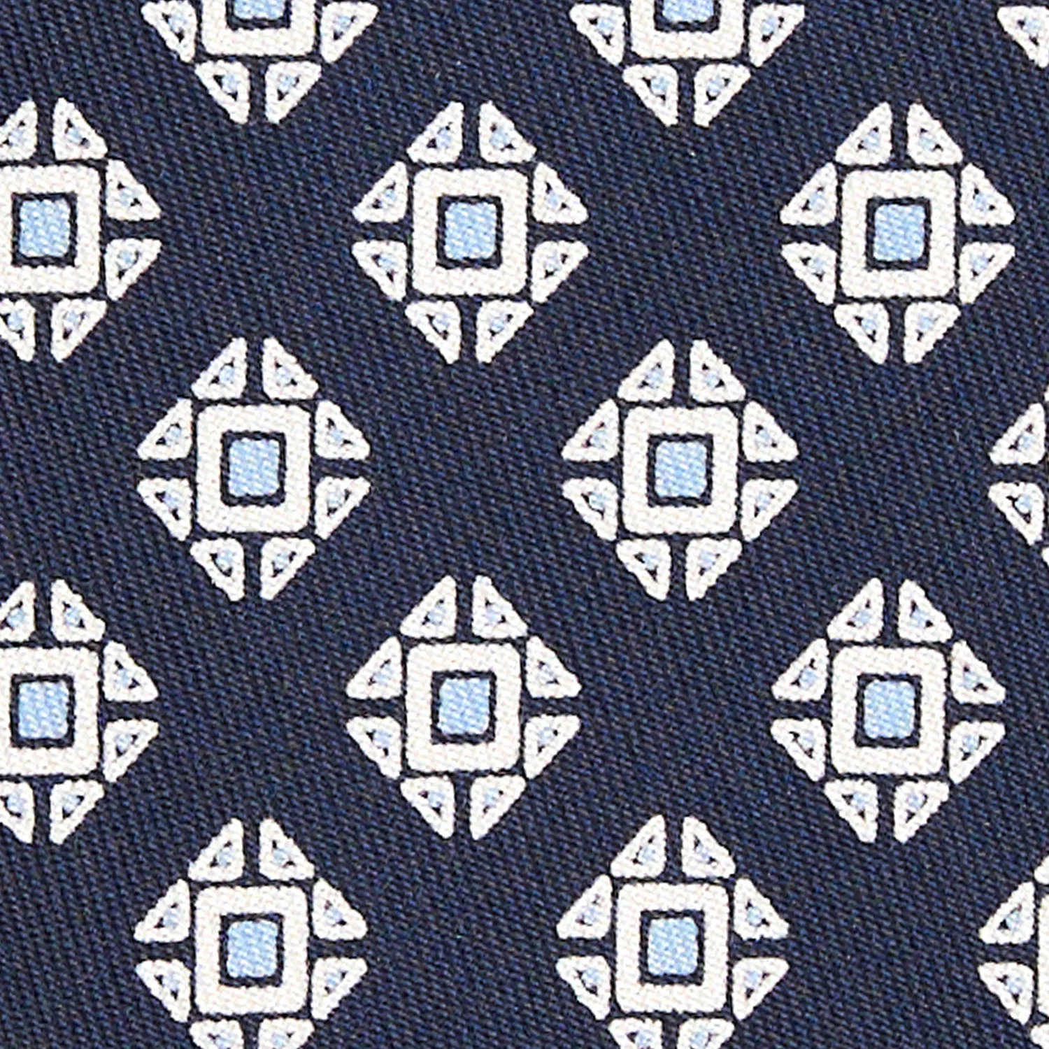 DARK BLUE SILK TIE - Image 4