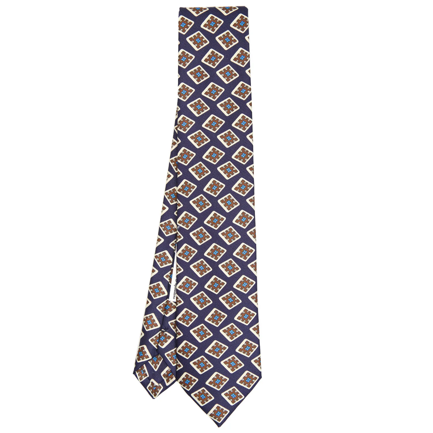 DARK BLUE SILK TIE - Image 2