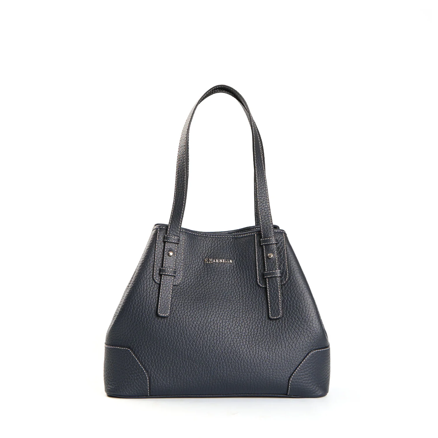 DARK BLUE MIDI TOTE BAG - Image 2