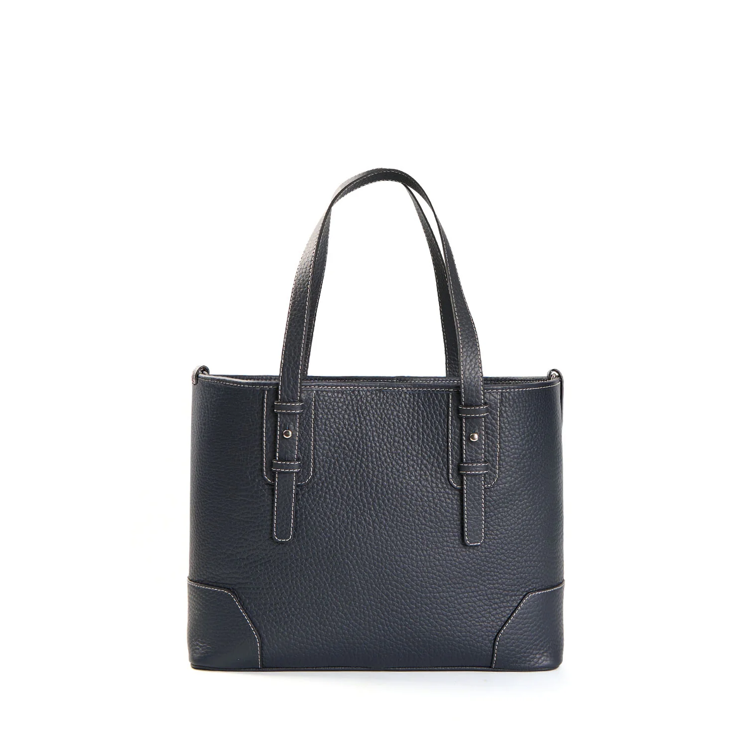 DARK BLUE MIDI TOTE BAG - Image 3