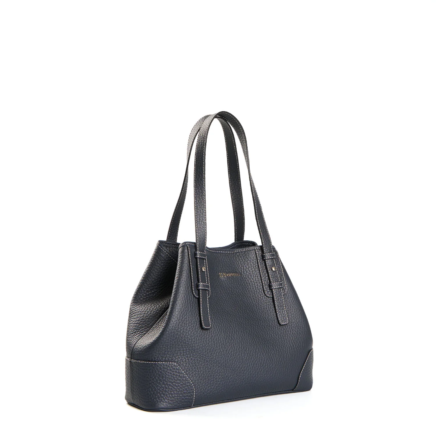 DARK BLUE MIDI TOTE BAG - Image 4