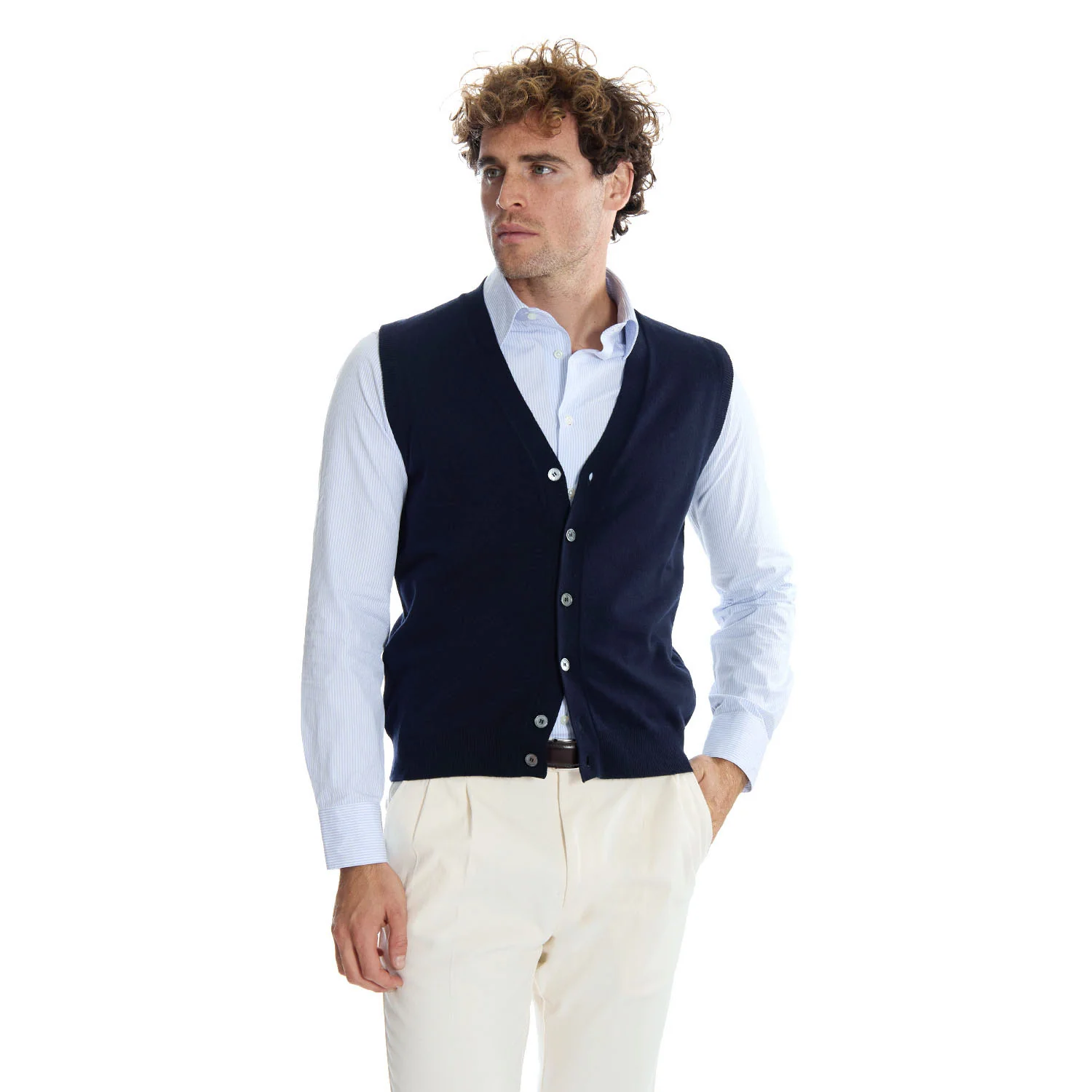 DARK BLUE GILET - Image 6
