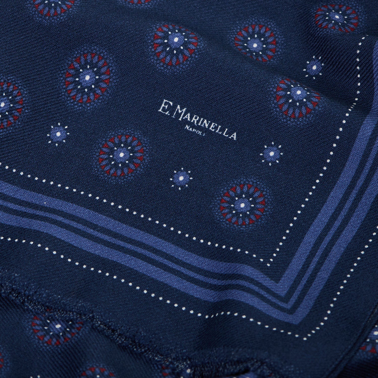 DARK BLUE WOOL STOLE - Image 5