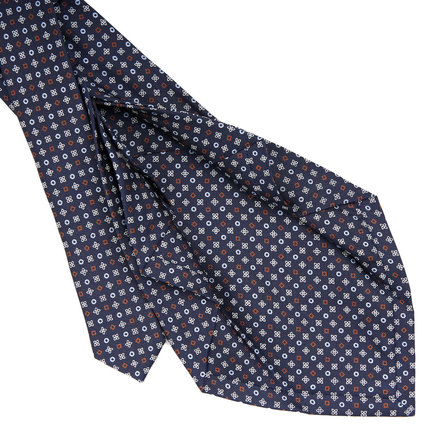 DARK BLUE7 FOLD SARTORIAL SILK TIE