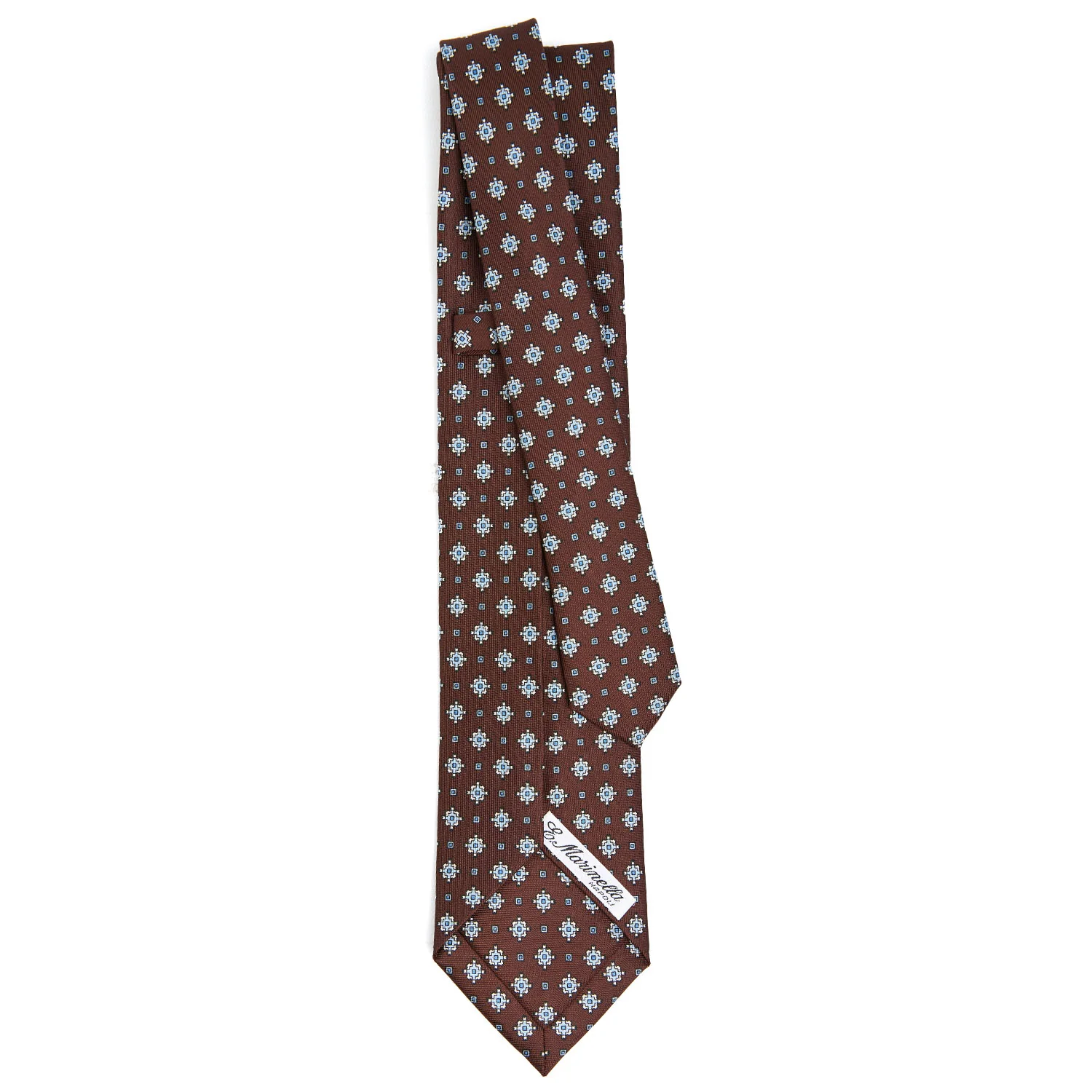 DARK BROWN 5 FOLD SARTORIAL SILK TIE - Image 3