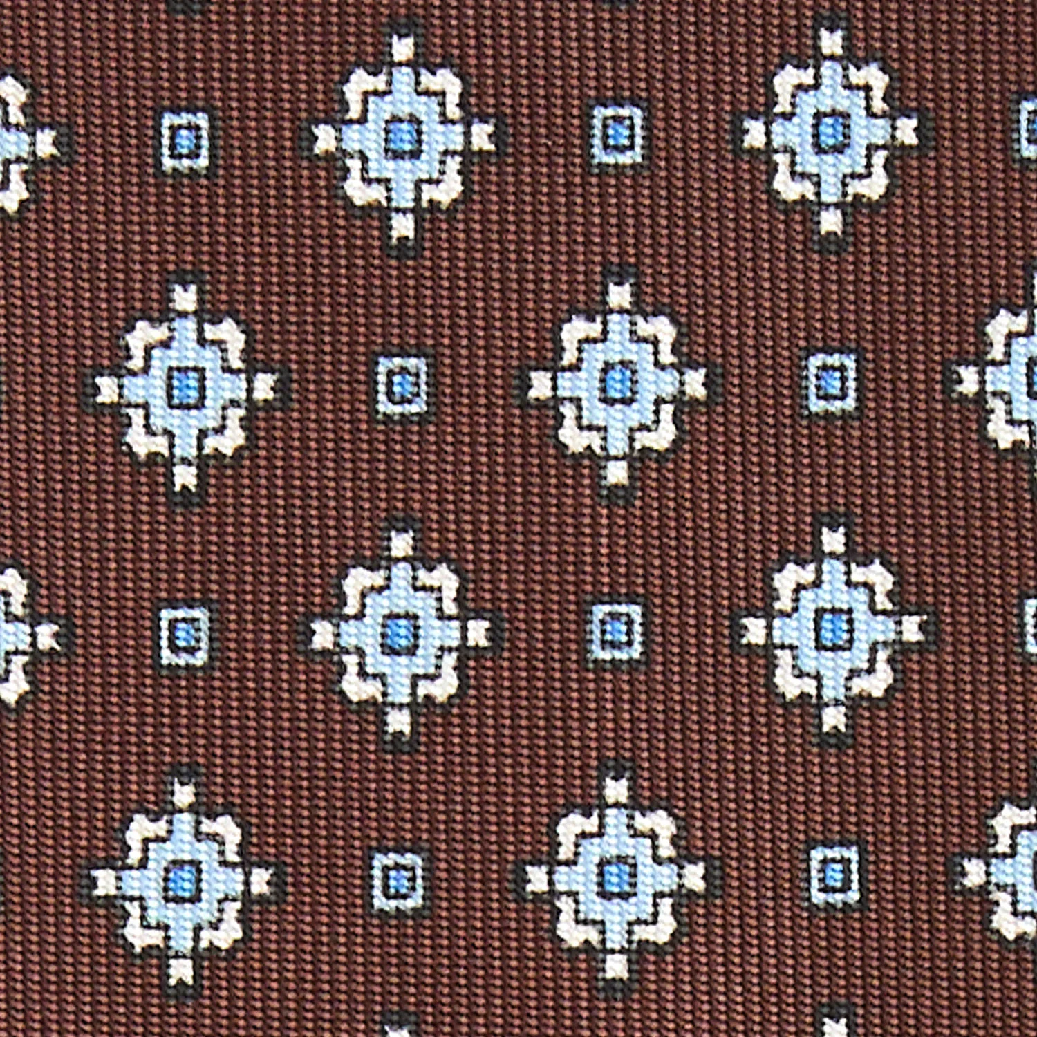 DARK BROWN 5 FOLD SARTORIAL SILK TIE - Image 4