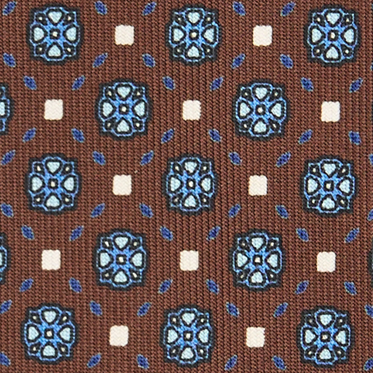 DARK BROWN 5 FOLD SARTORIAL SILK TIE - Image 4
