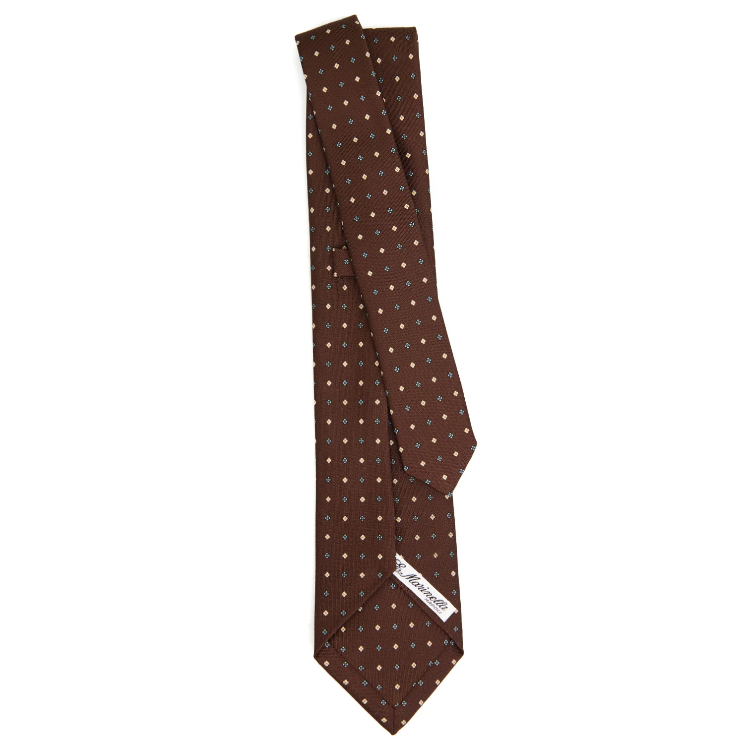 DARK BROWN 5 FOLD SARTORIAL SILK TIE - Image 3
