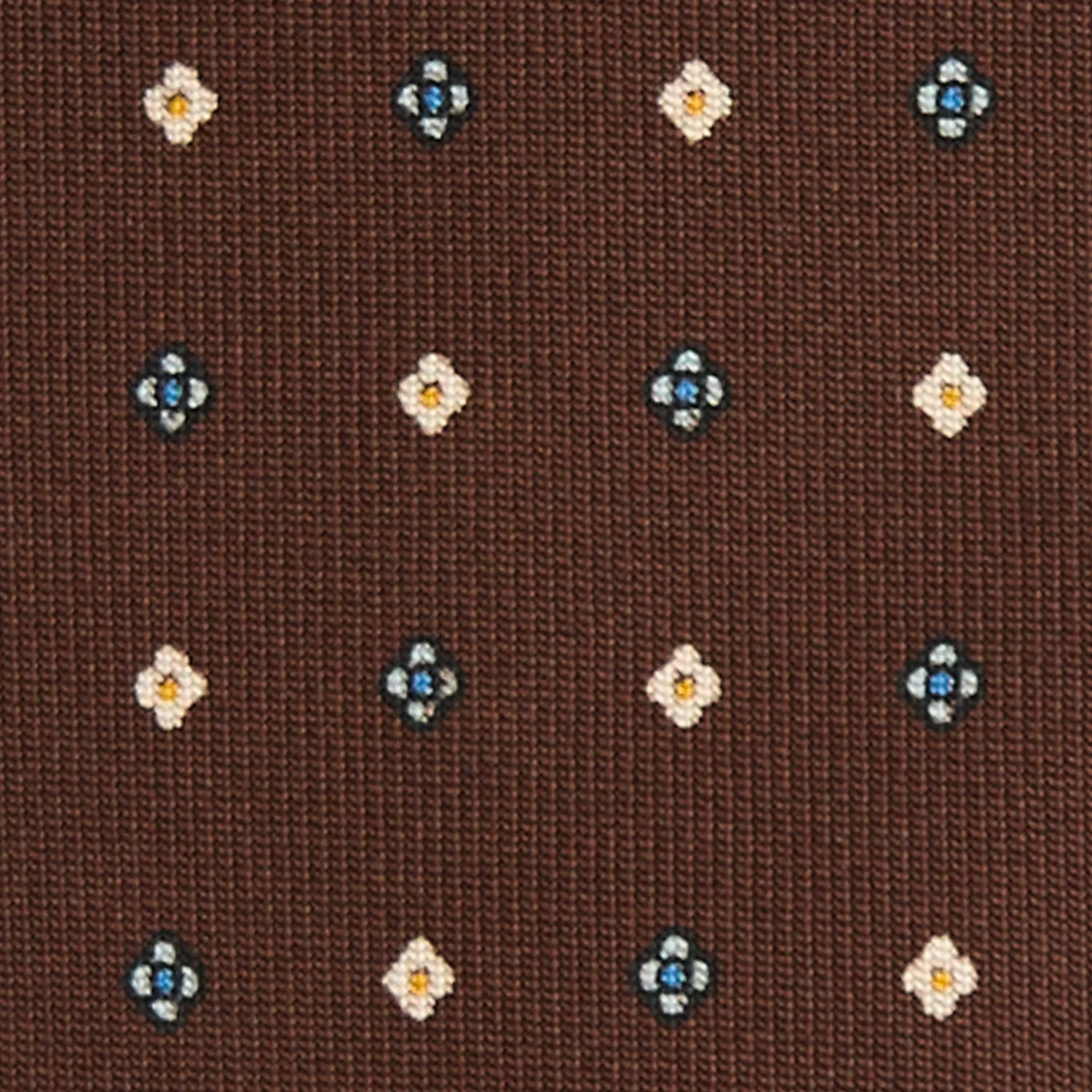 DARK BROWN 5 FOLD SARTORIAL SILK TIE - Image 4