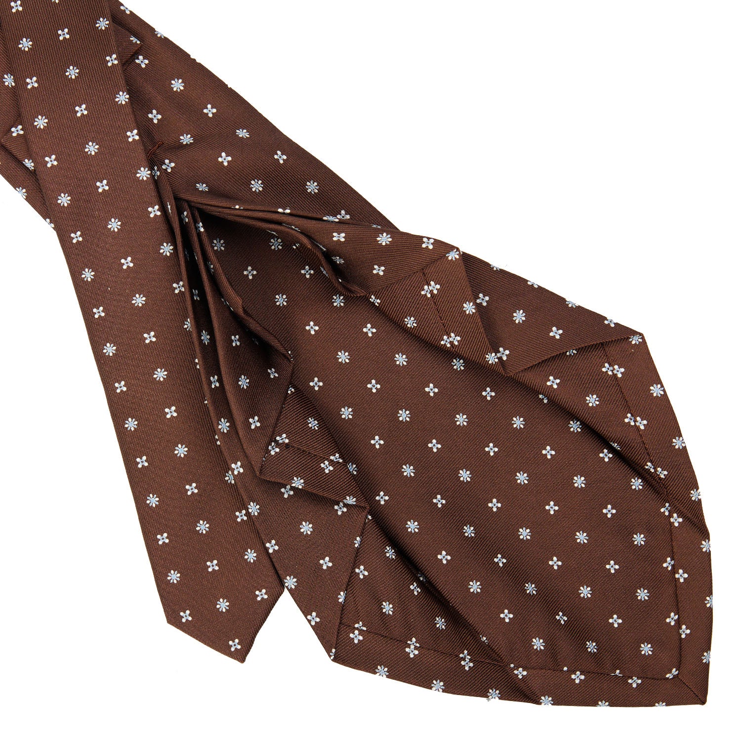 DARK BROWN 9 FOLD SARTORIAL SILK TIE