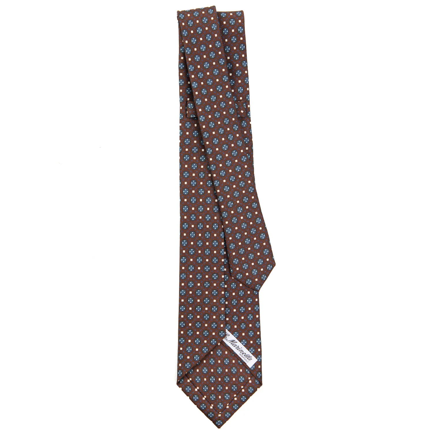 DARK BROWN 9 FOLD SARTORIAL SILK TIE - Image 3