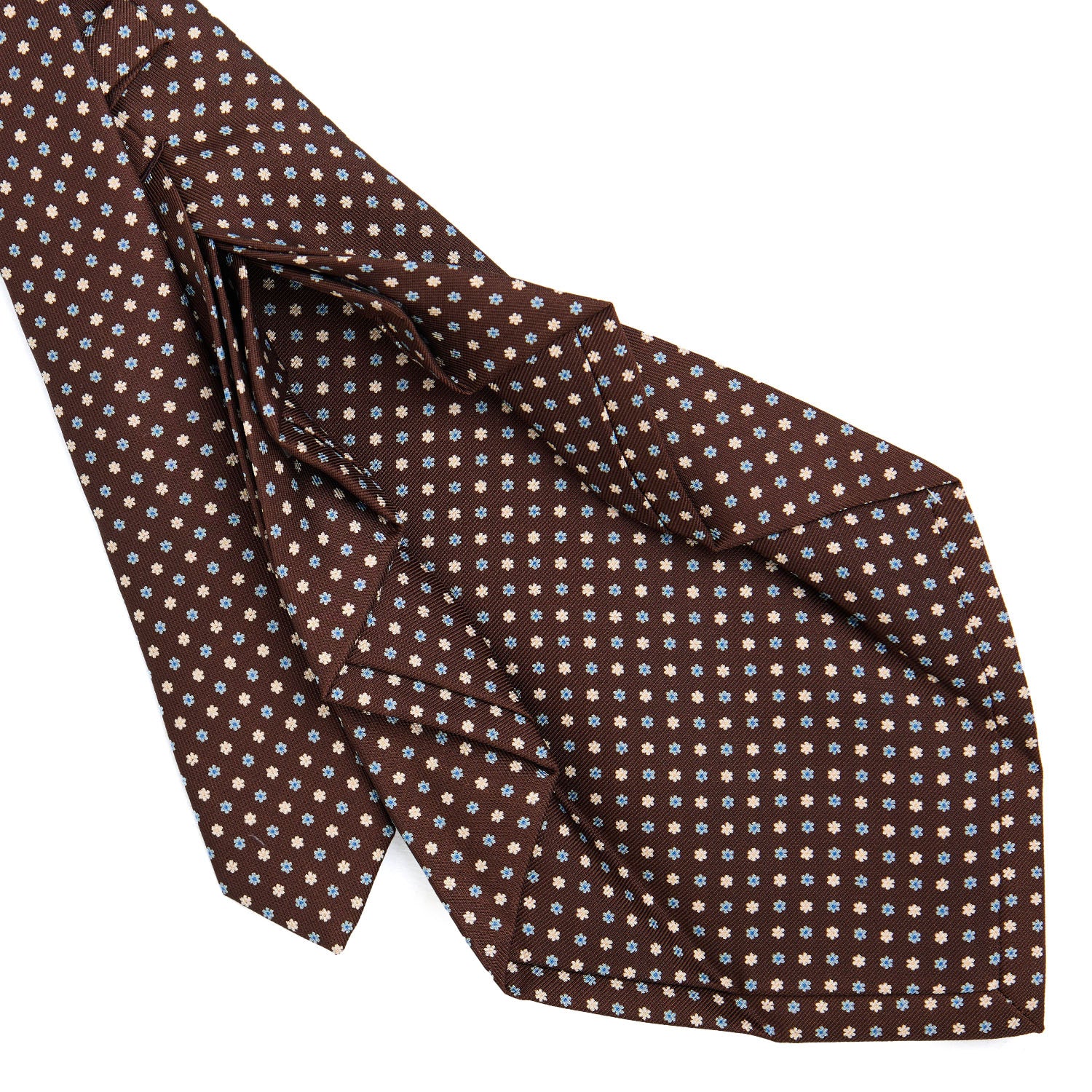 DARK BROWN 9 FOLD SARTORIAL SILK TIE