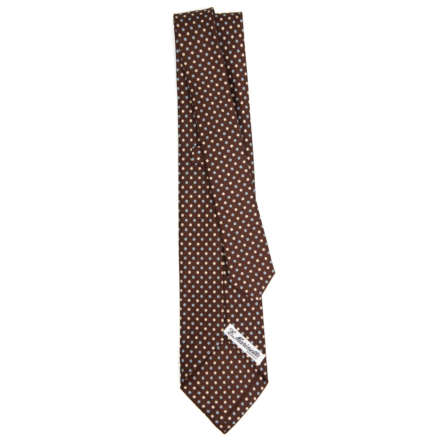 DARK BROWN 9 FOLD SARTORIAL SILK TIE - Image 3