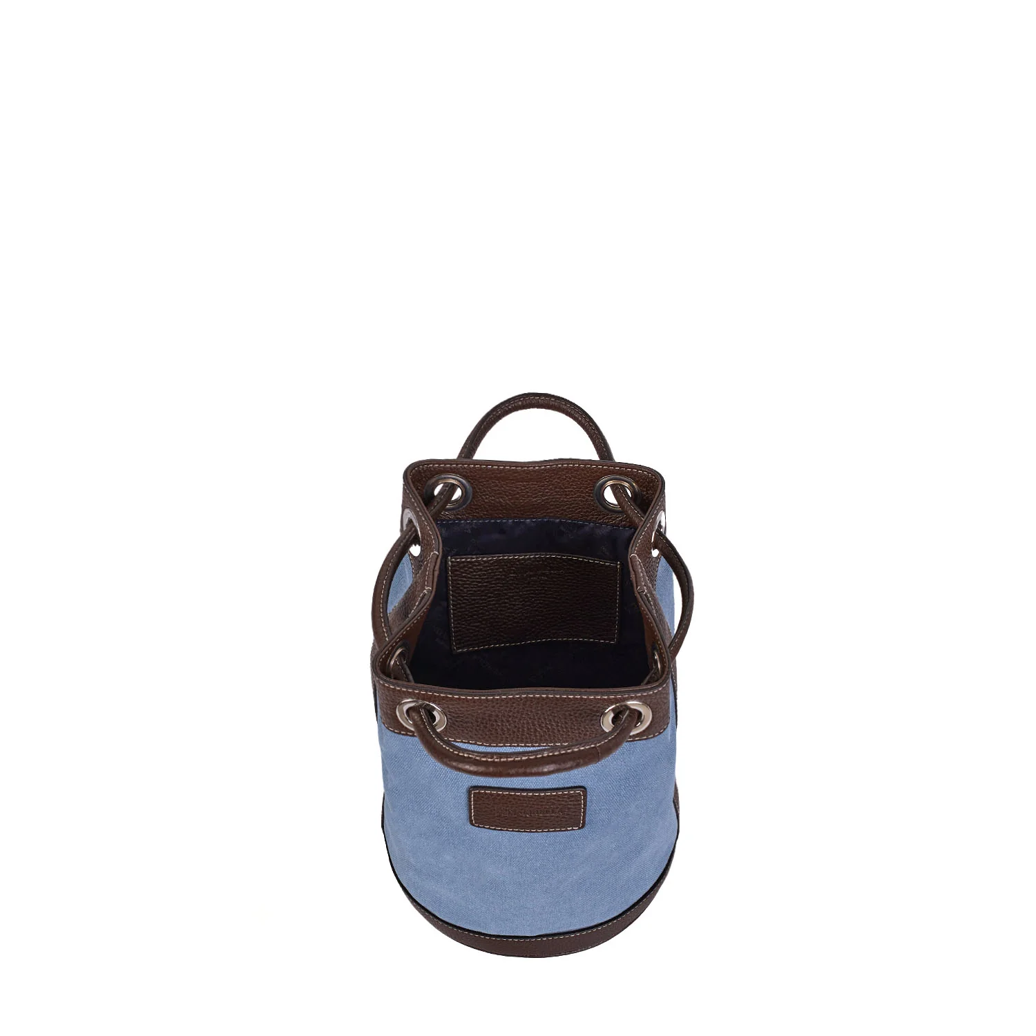 DARK BROWN AND LIGHT BLUE GIAN MINI BAG - Image 4