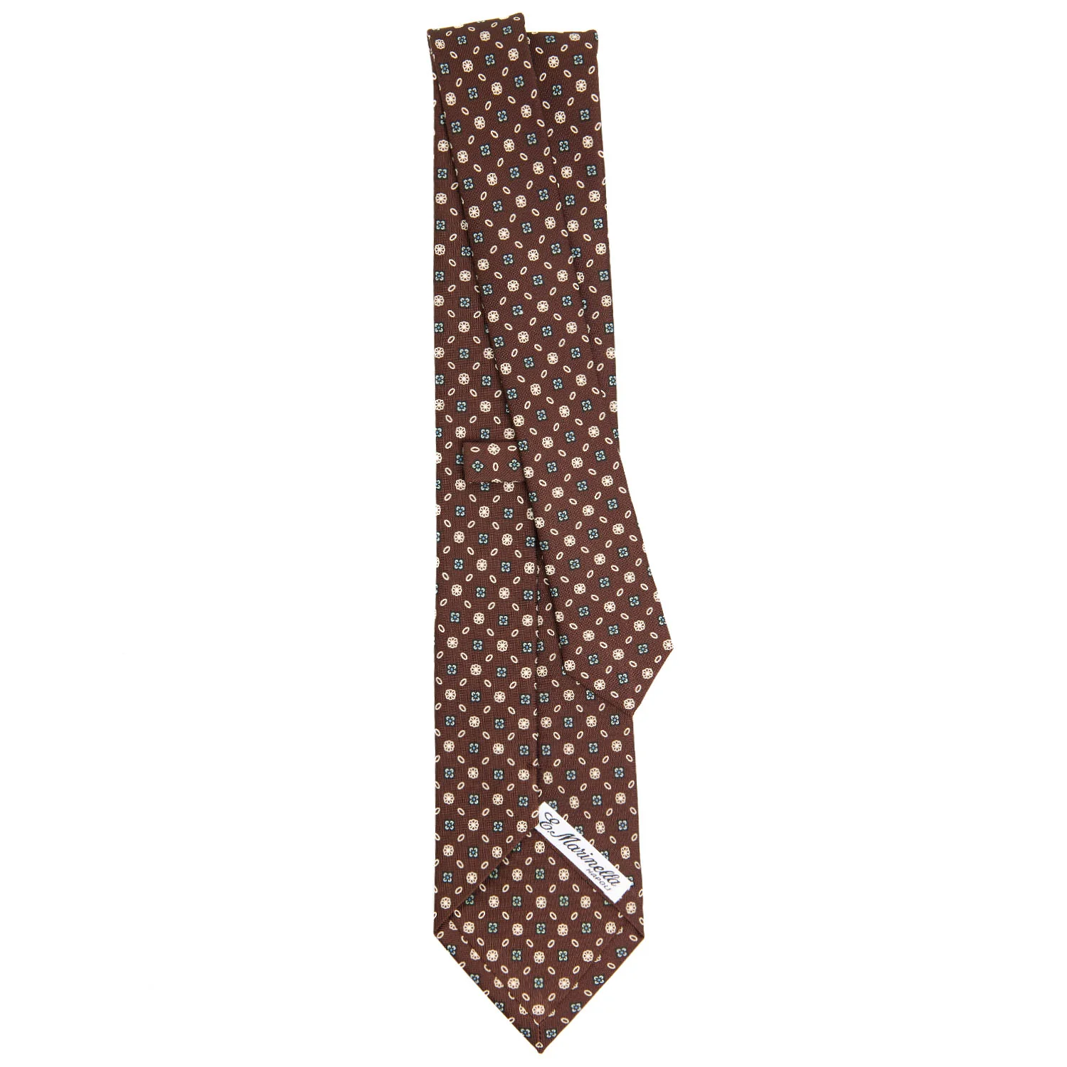 DARK BROWN CLASSIC SILK TIE - Image 3
