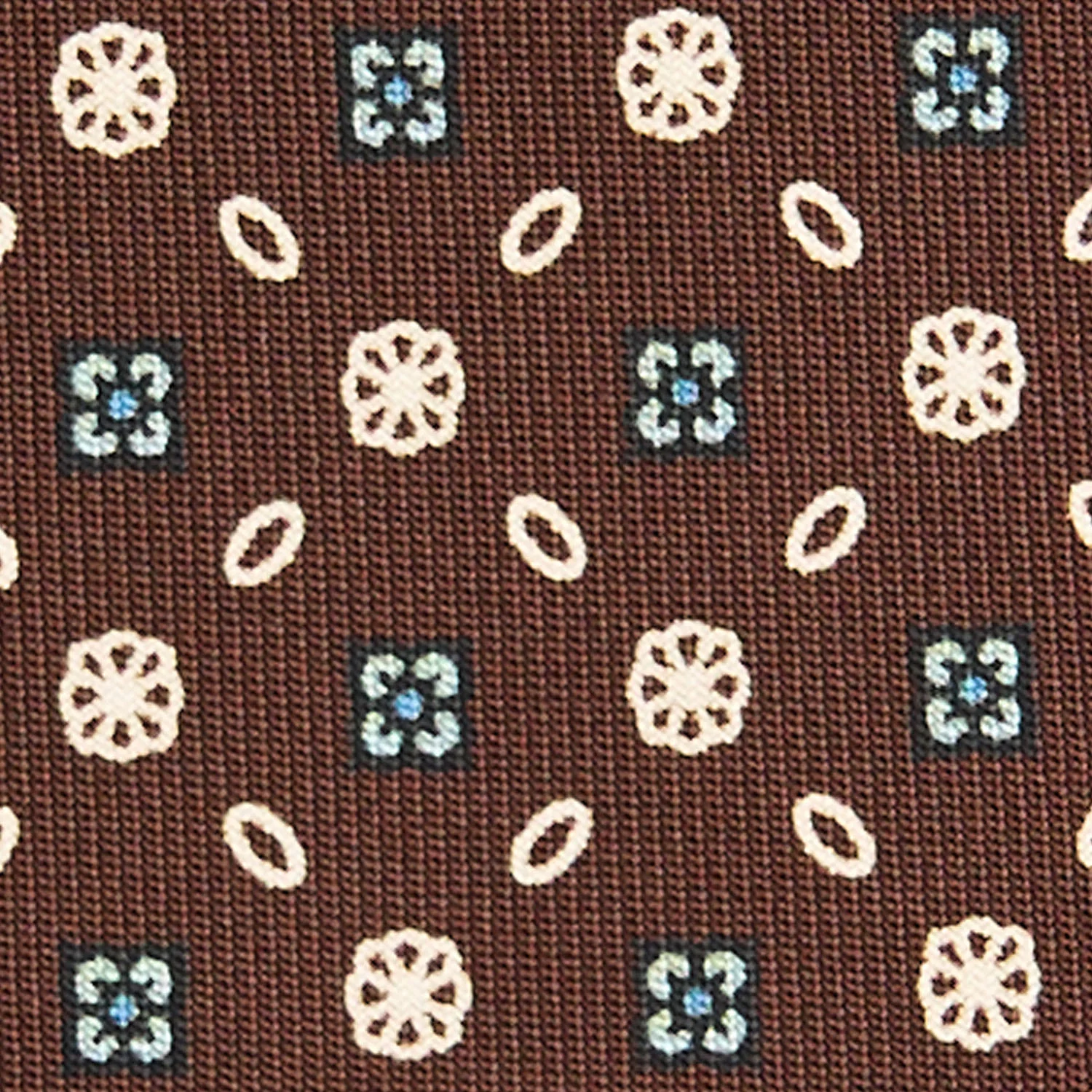DARK BROWN CLASSIC SILK TIE - Image 5