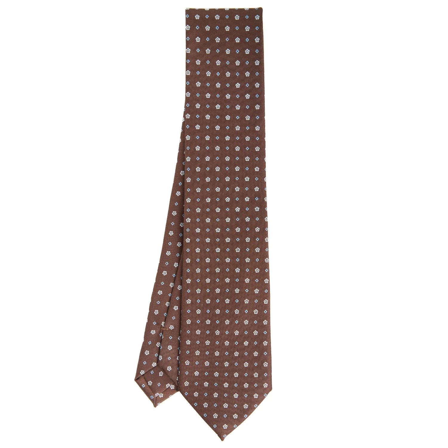 DARK BROWN CLASSIC SILK TIE - Image 2