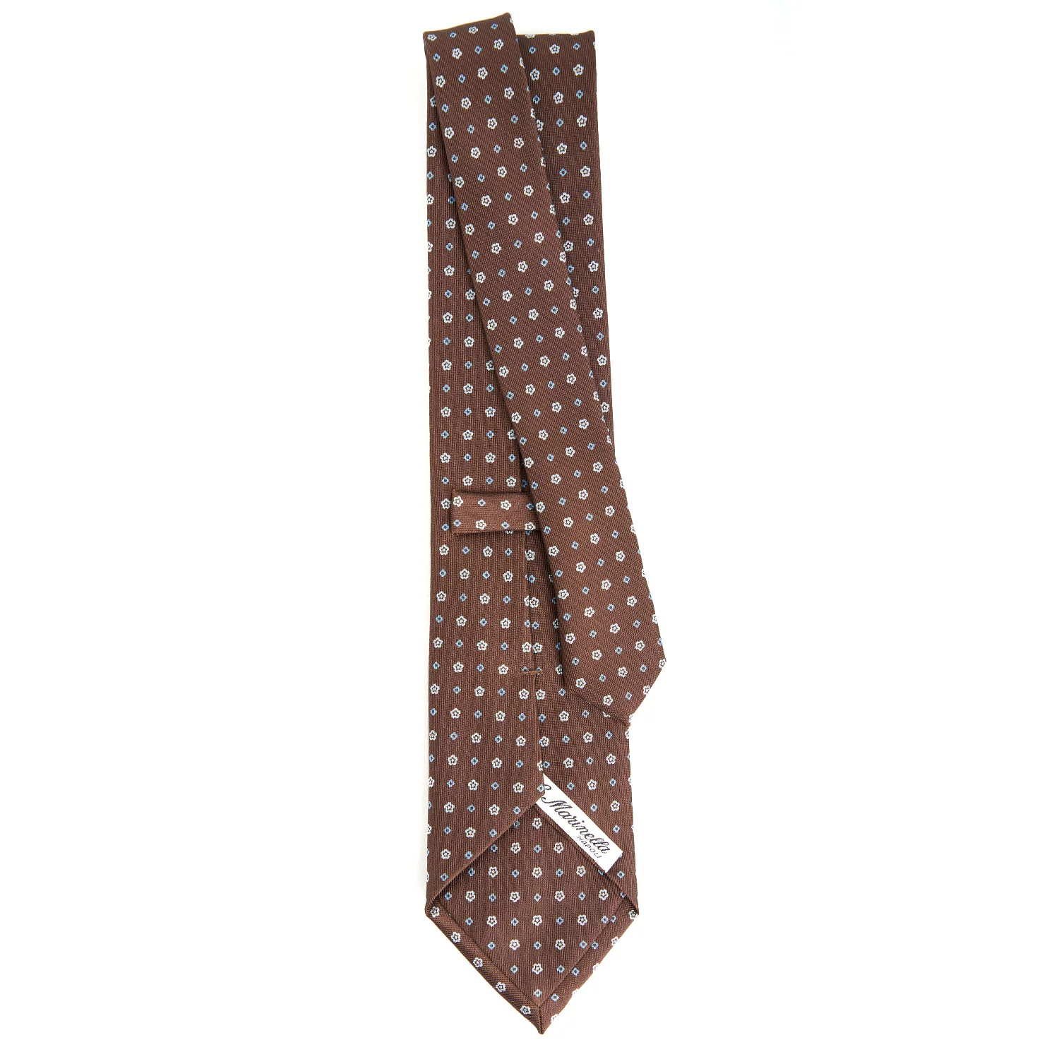 DARK BROWN CLASSIC SILK TIE - Image 3
