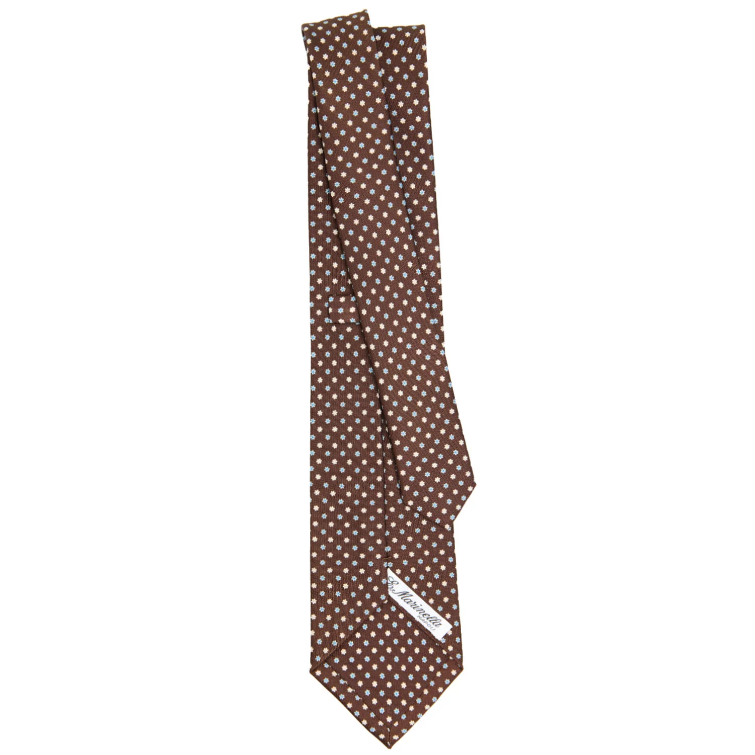 DARK BROWN CLASSIC SILK TIE - Image 3