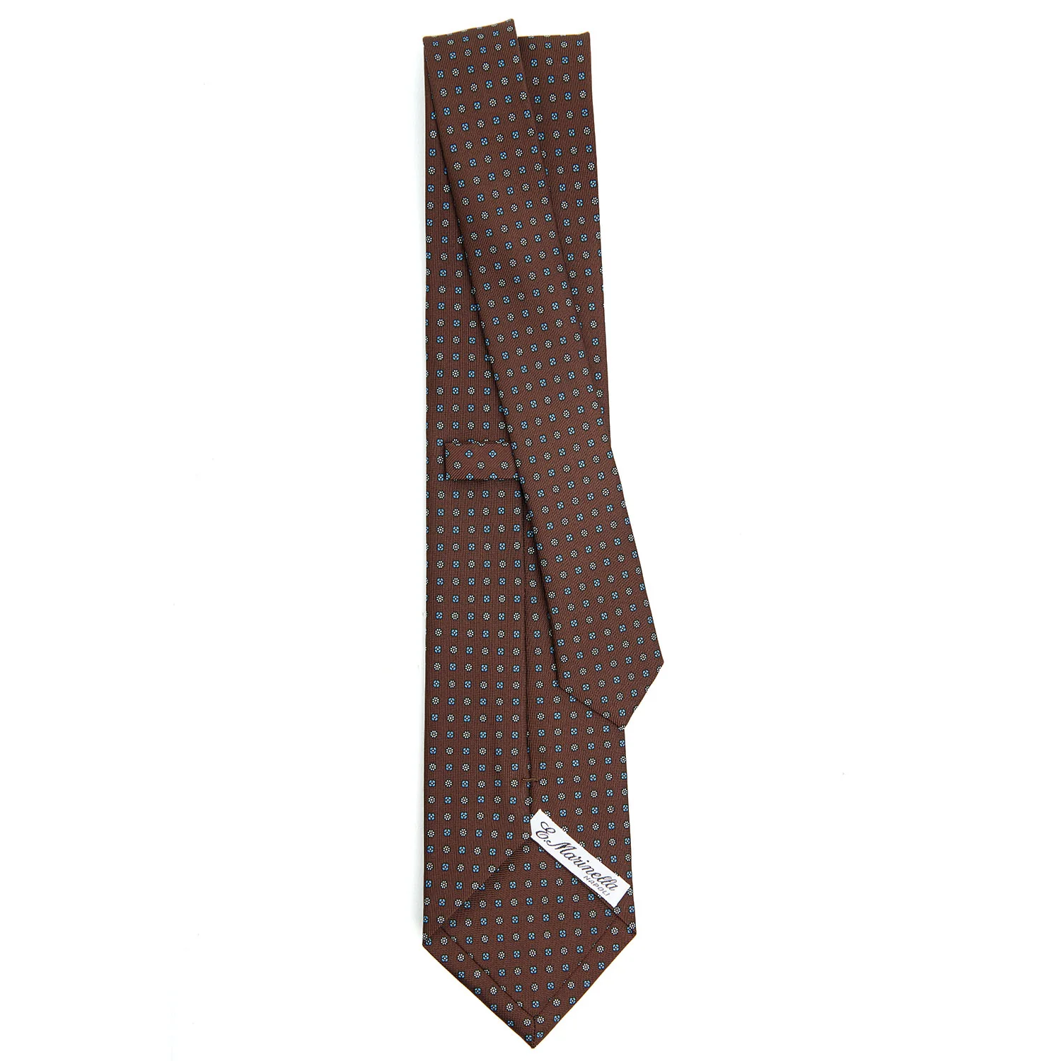 DARK BROWN CLASSIC SILK TIE - Image 3