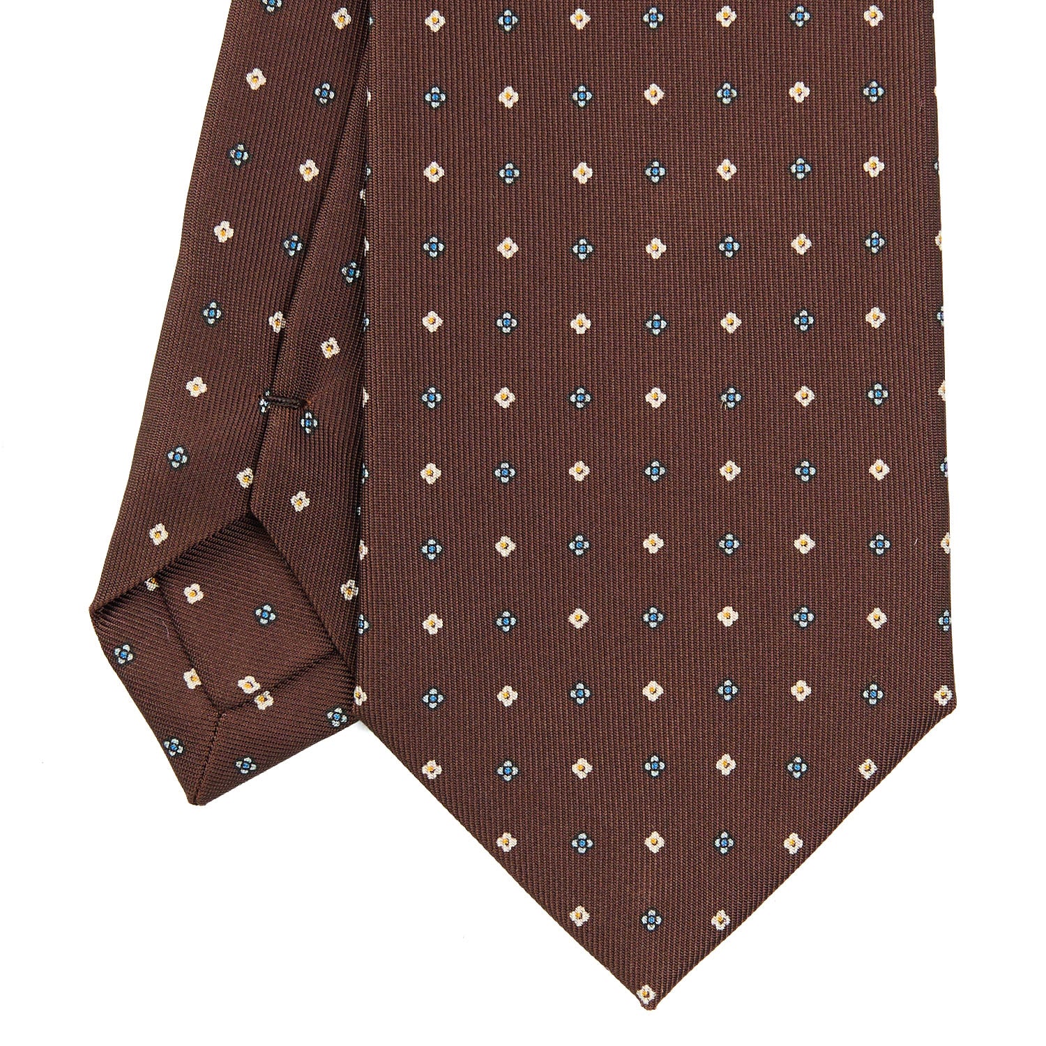 DARK BROWN CLASSIC SILK TIE