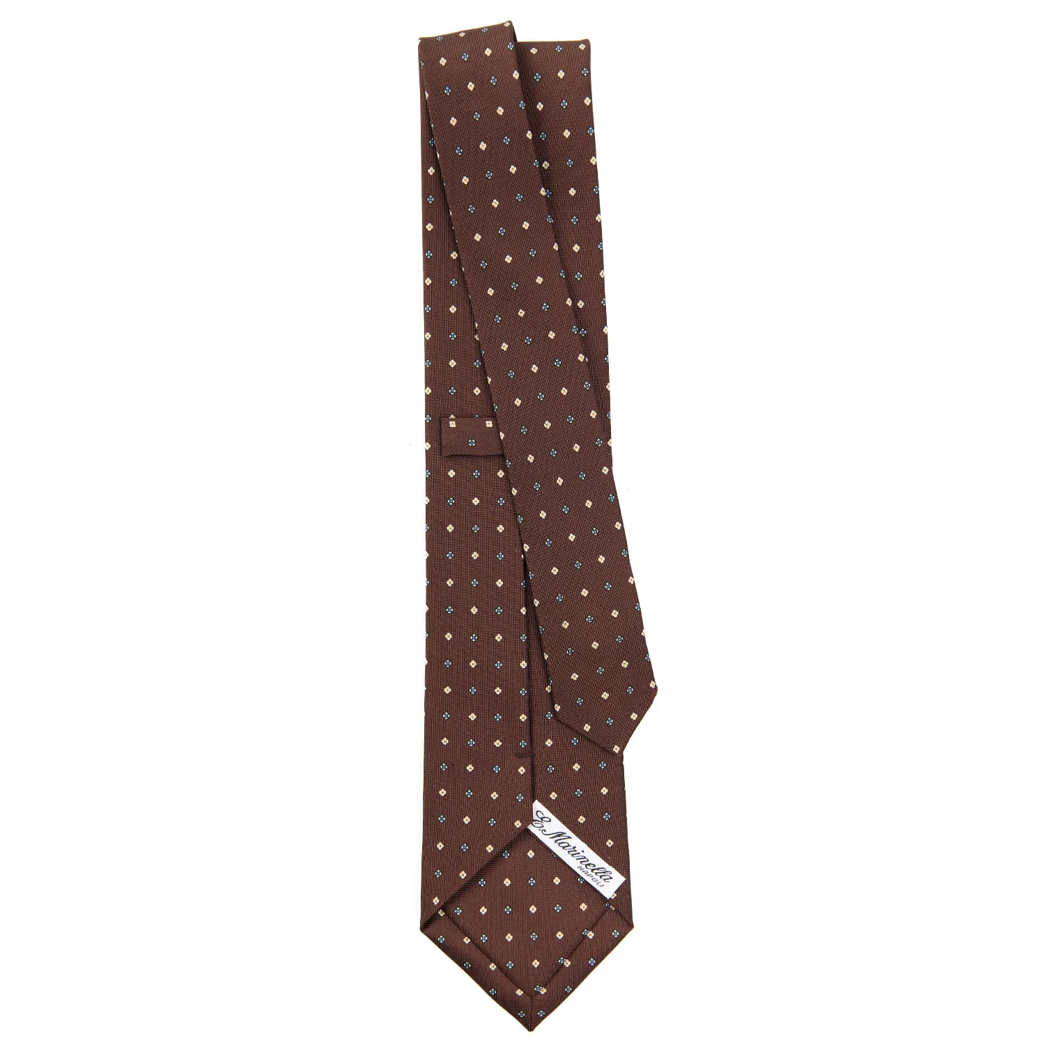 DARK BROWN CLASSIC SILK TIE - Image 3