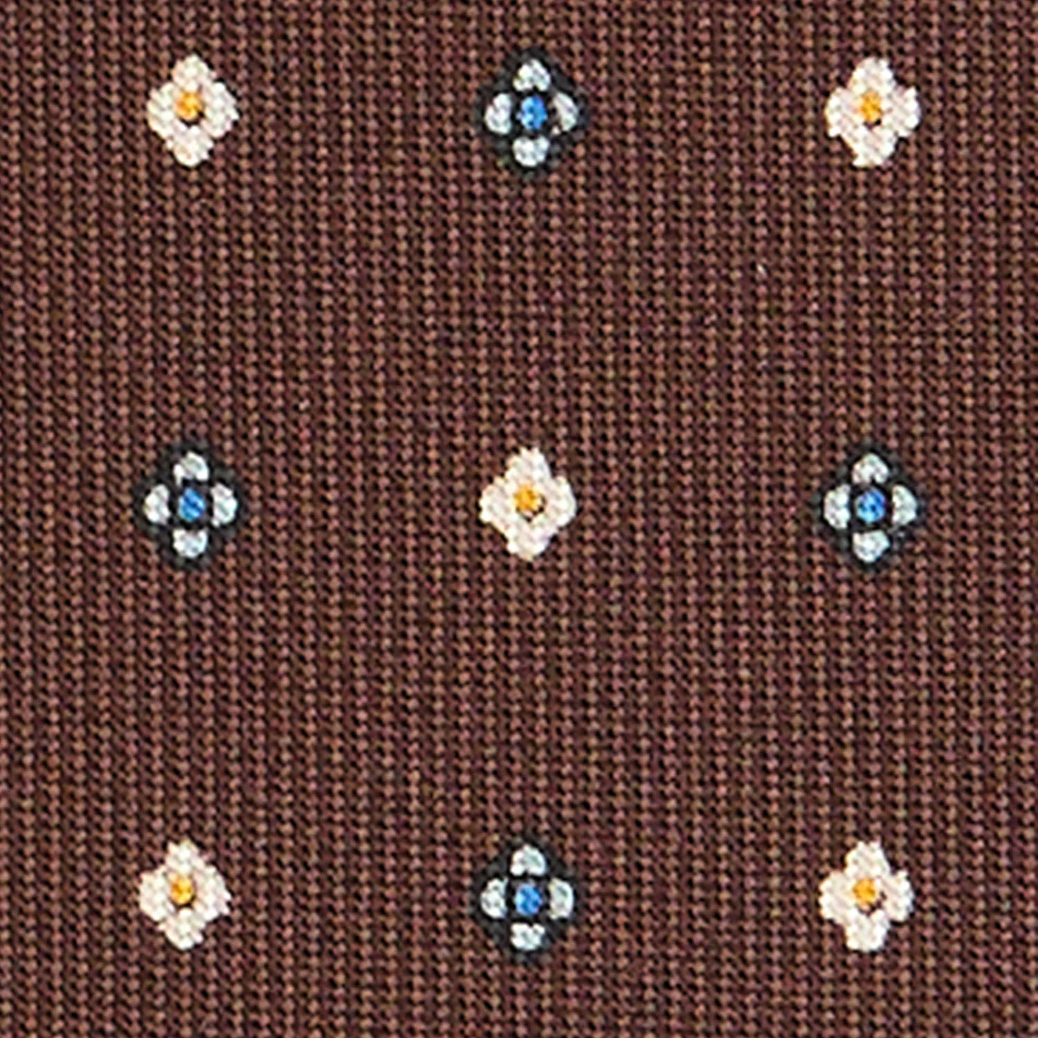 DARK BROWN CLASSIC SILK TIE - Image 5
