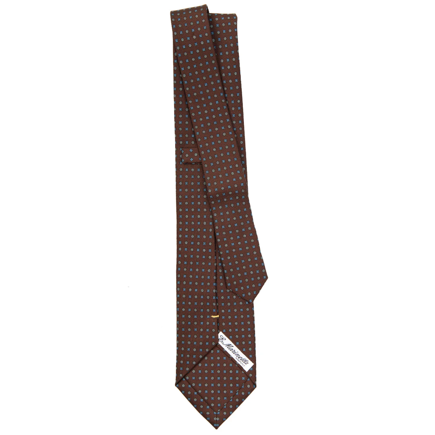 DARK BROWN EXTRA LONG SARTORIAL SILK TIE - Image 3