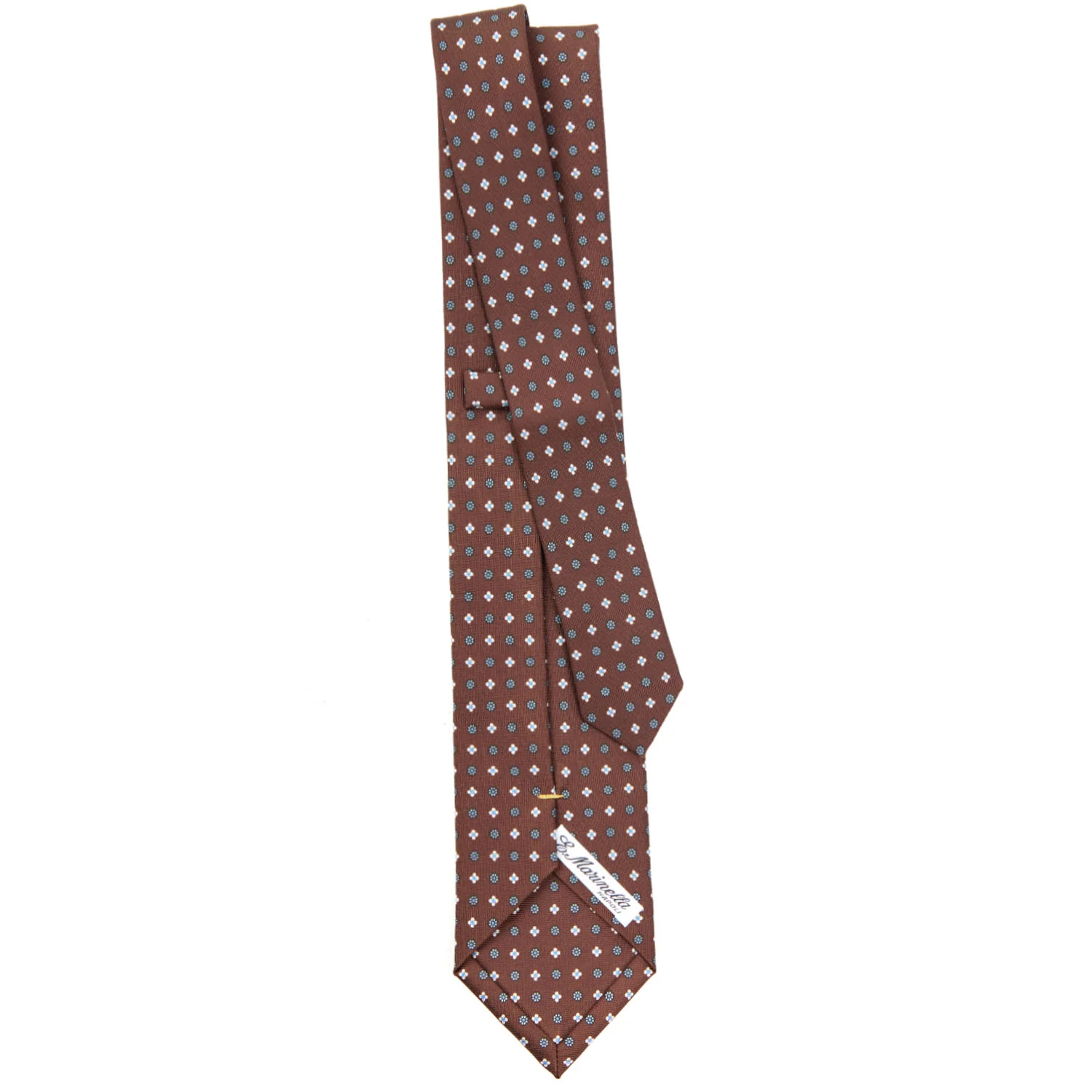 DARK BROWN EXTRA LONG SARTORIAL SILK TIE - Image 3