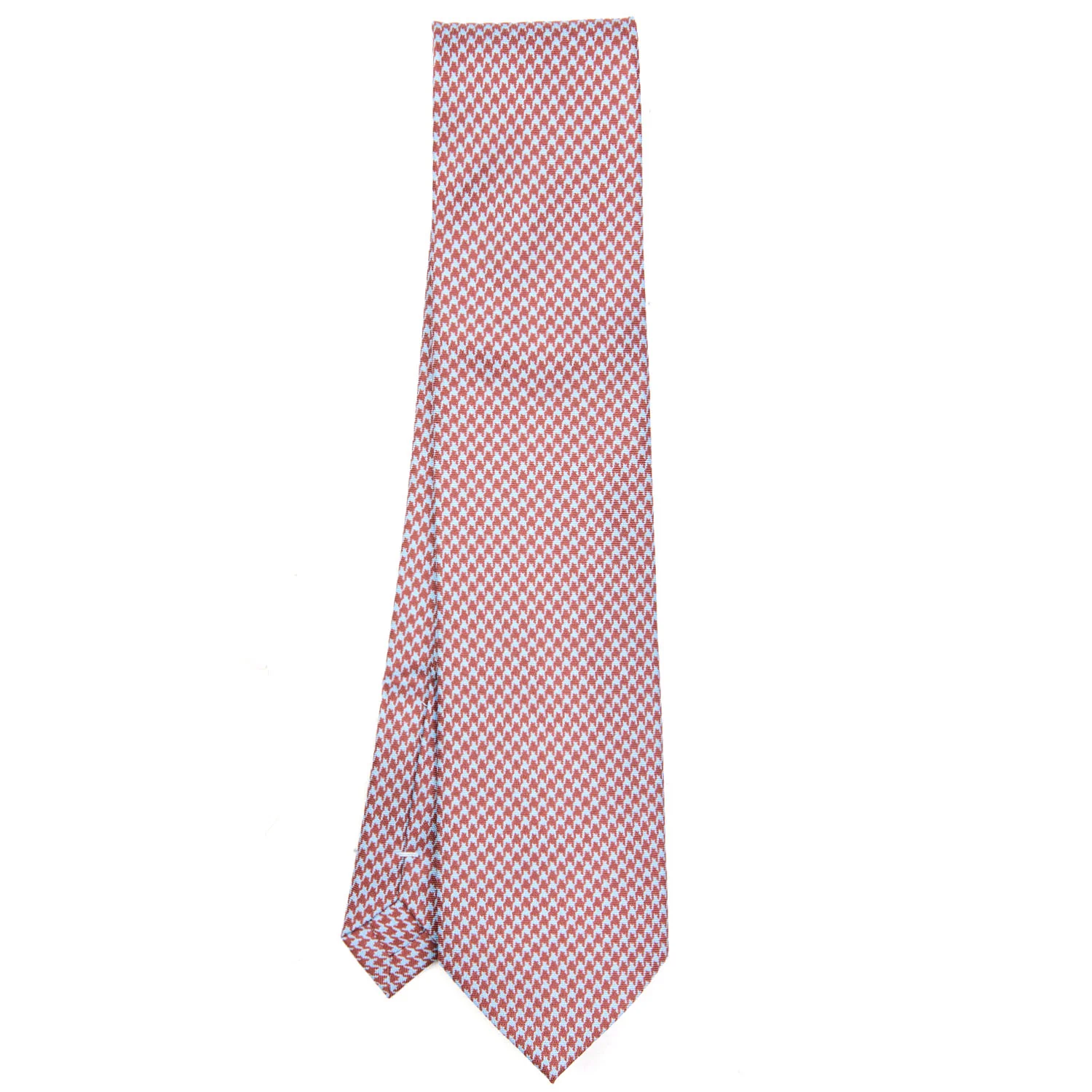 BROWN EXTRA LONG SILK TIE - Image 2