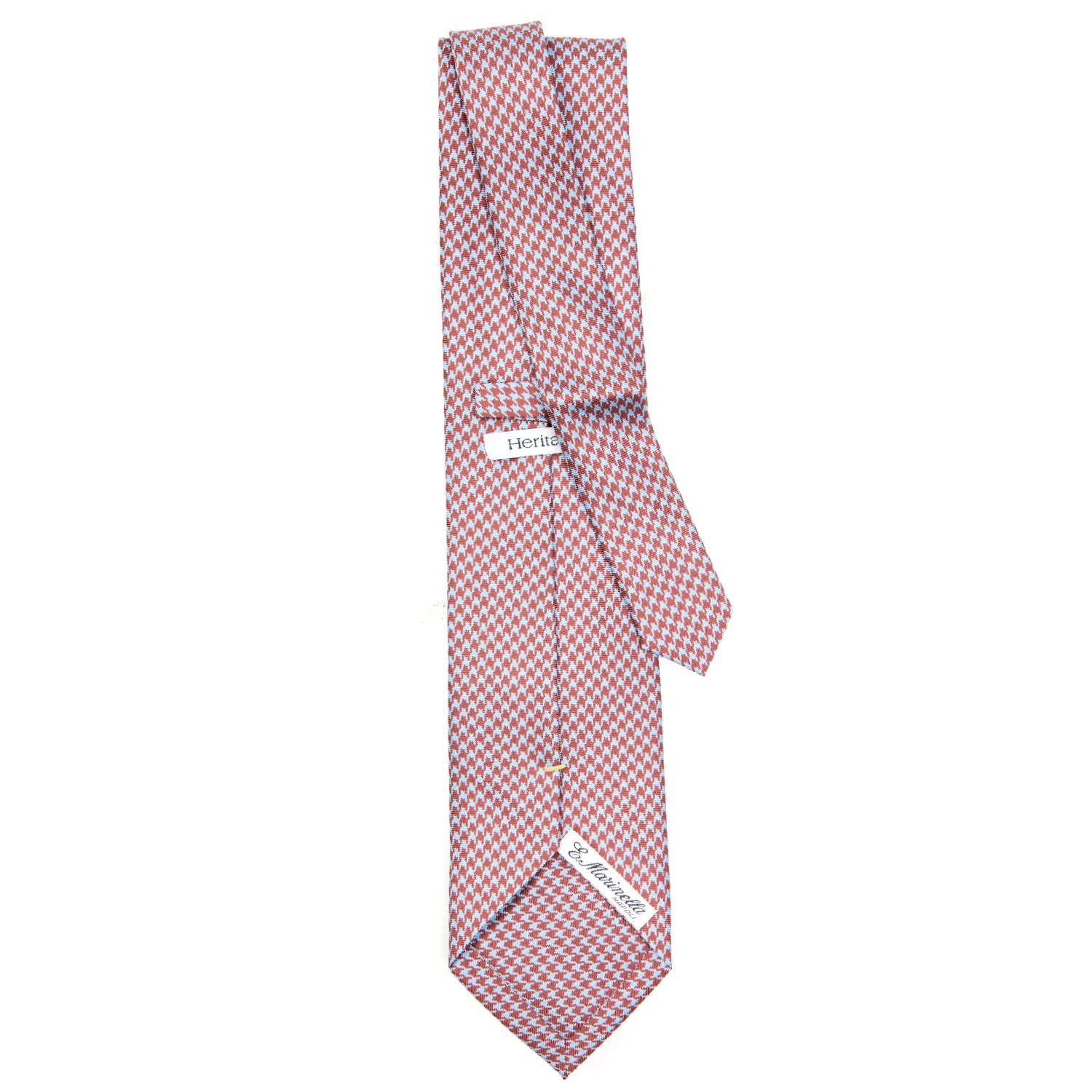 BROWN EXTRA LONG SILK TIE - Image 3