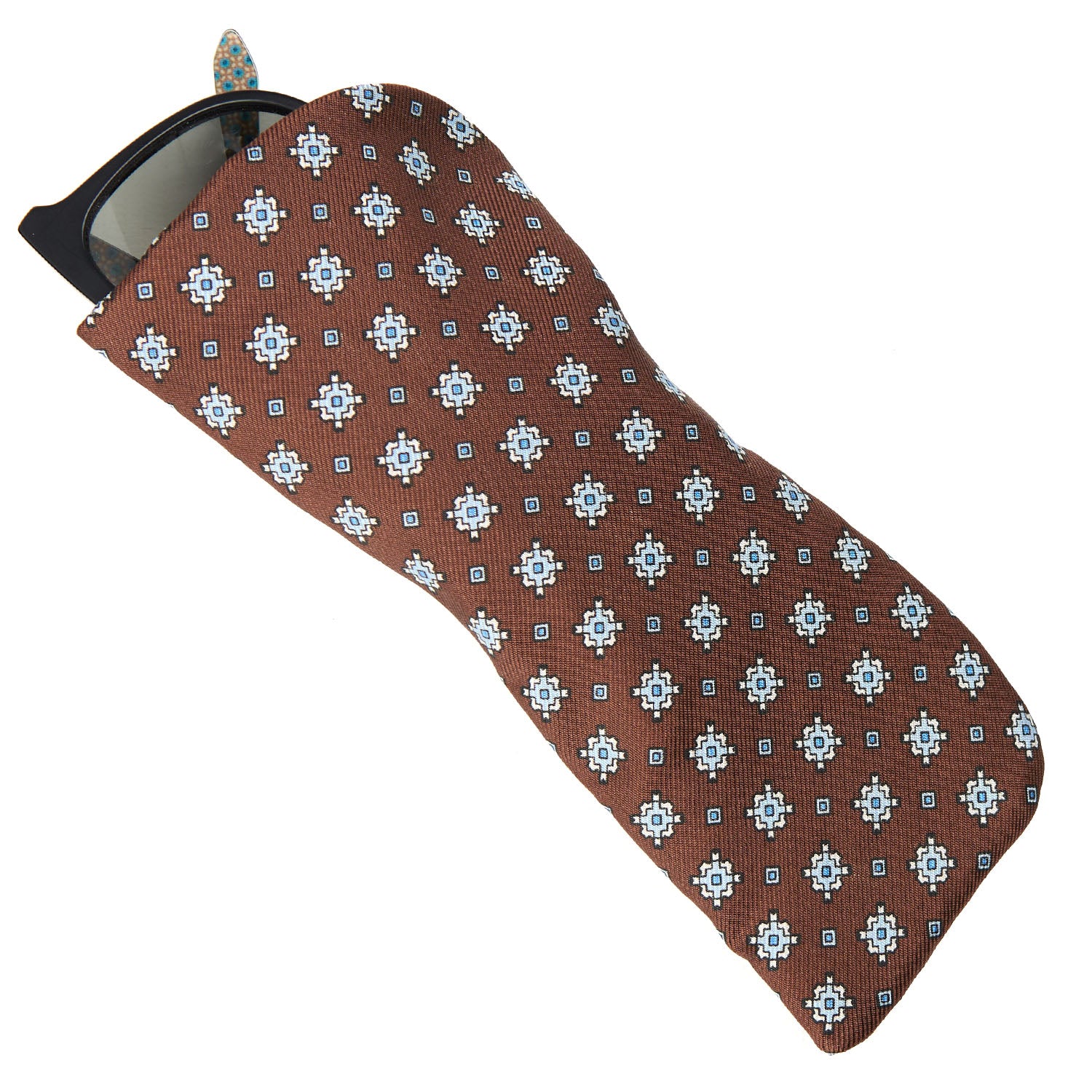 DARK BROWN GLASSES CASE