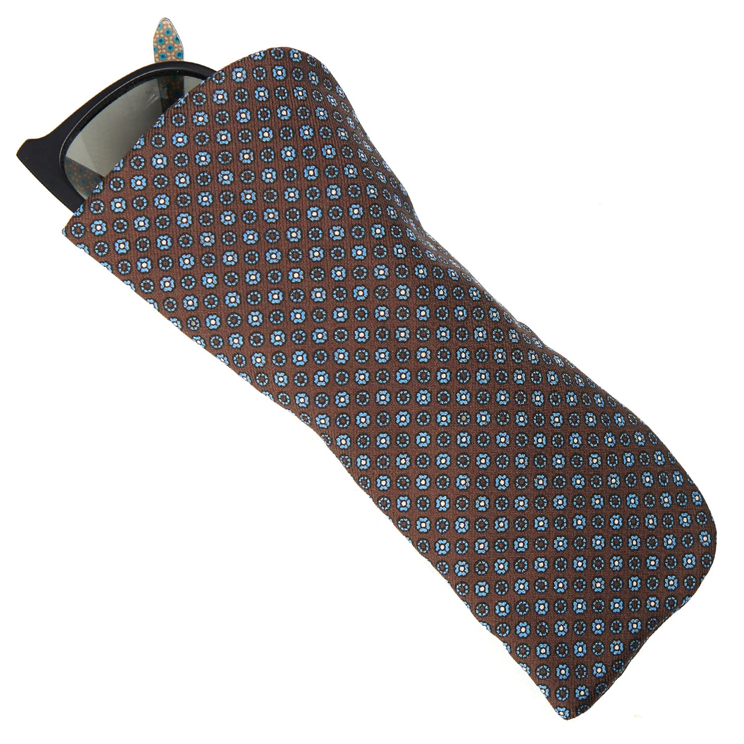 DARK BROWN GLASSES CASE