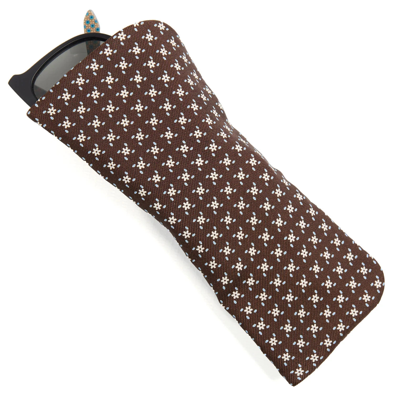 DARK BROWN GLASSES CASE