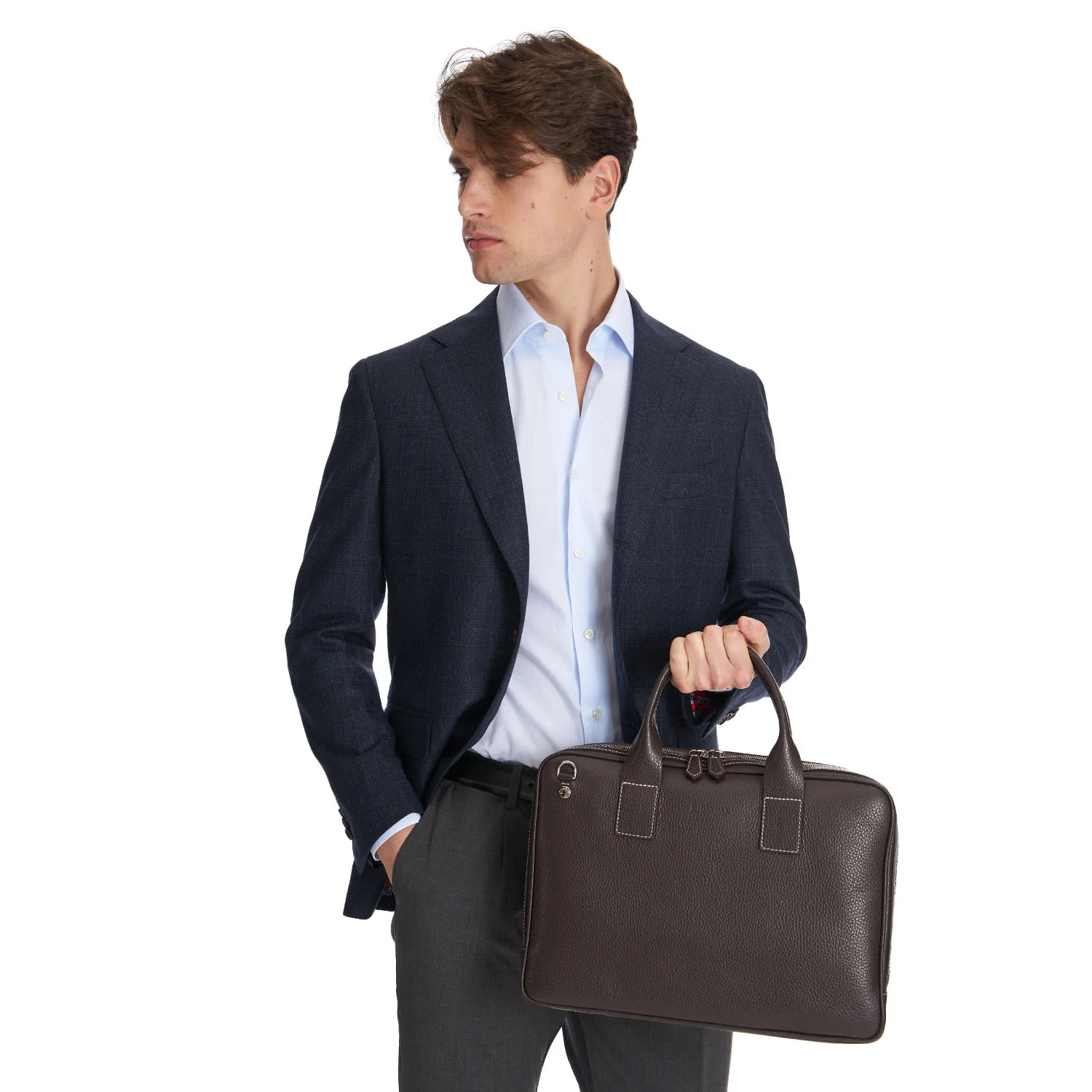 DARK BROWN BRIEFCASE - Image 2