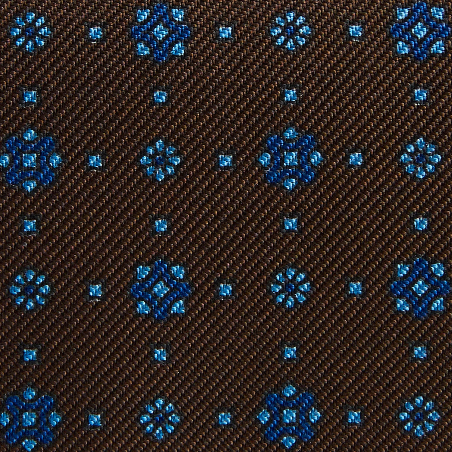 DARK BROWN SILK AND LEATHER FOLDING CARD HOLDER - Image 3