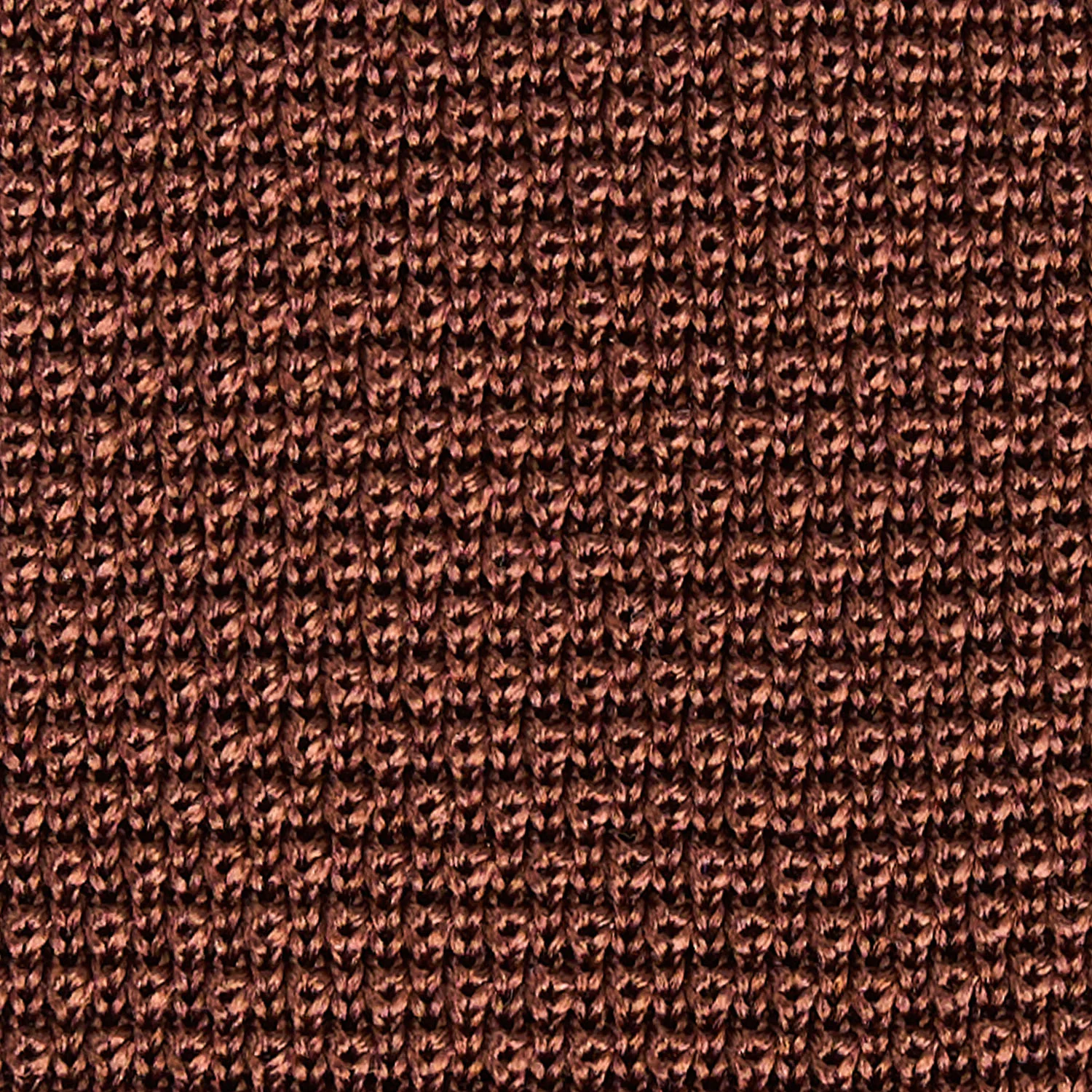 DARK BROWN SILK KNITTED TIE - Image 4