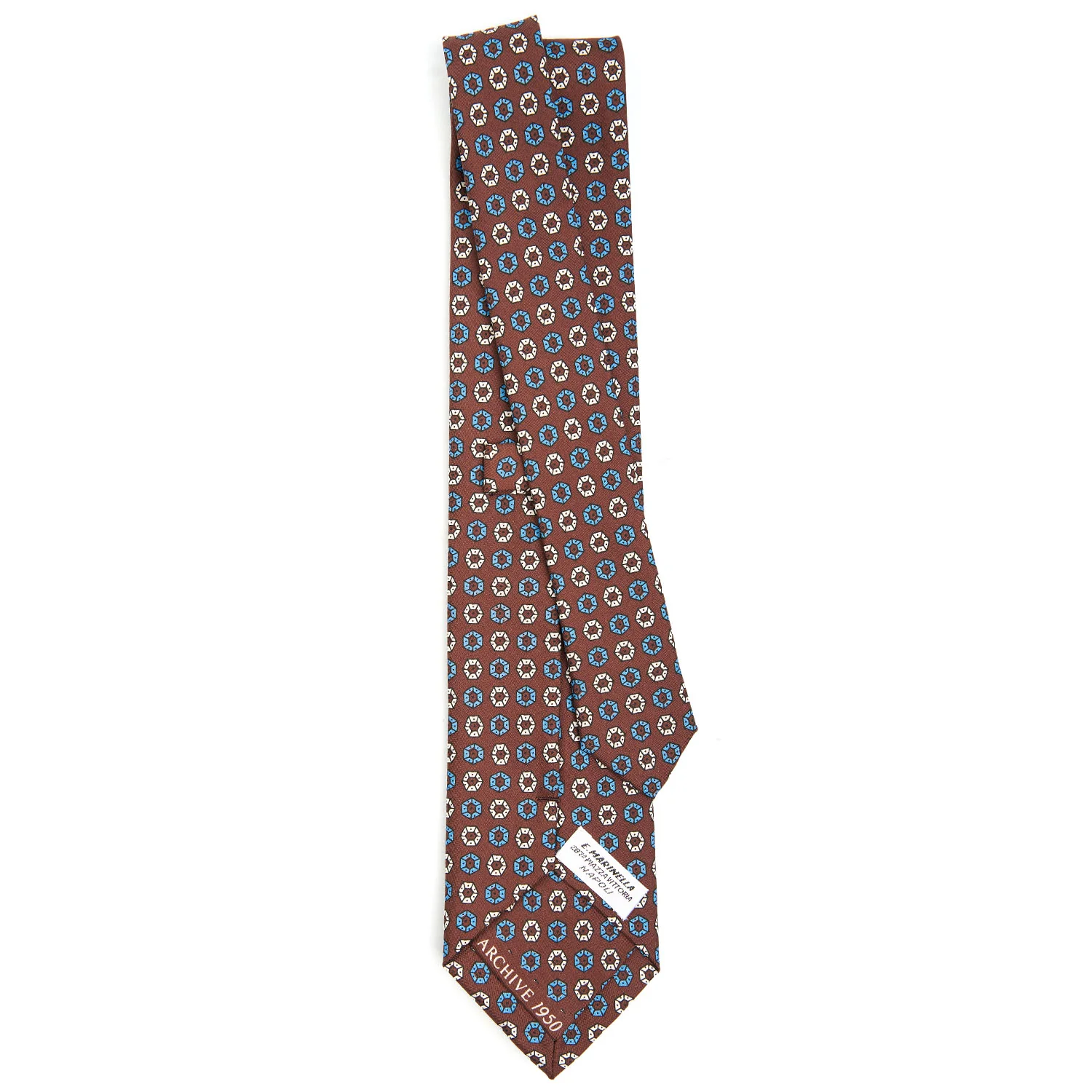 DARK BROWN SILK TIE - Image 3