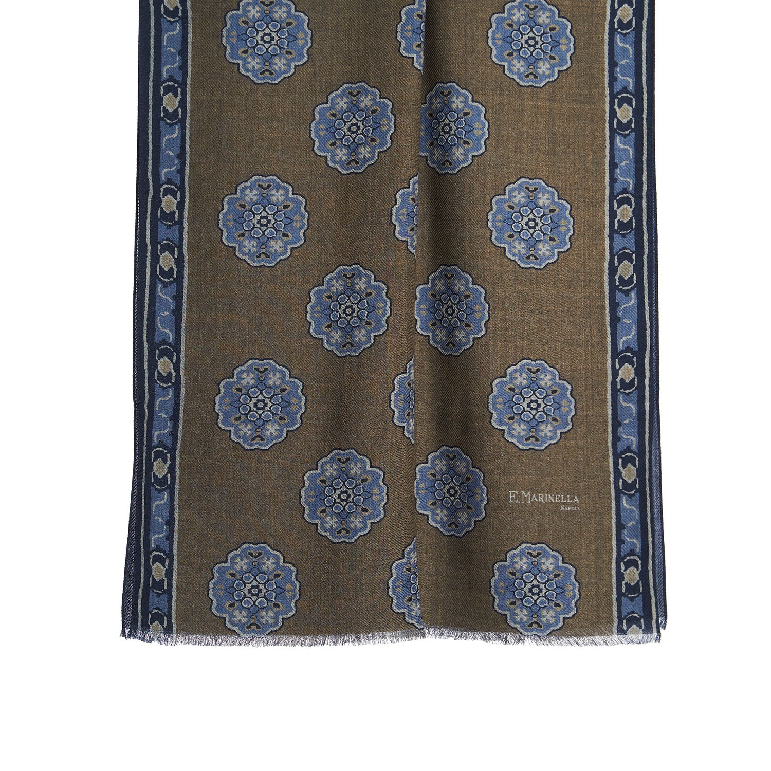 DARK BROWN WOOL STOLE - Image 2