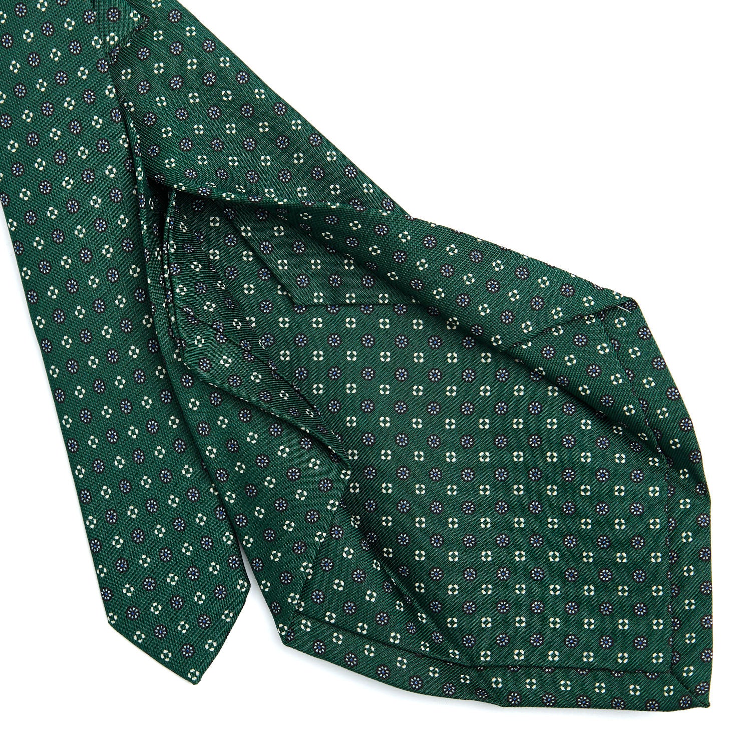 DARK GREEN 5 FOLD SARTORIAL SILK TIE