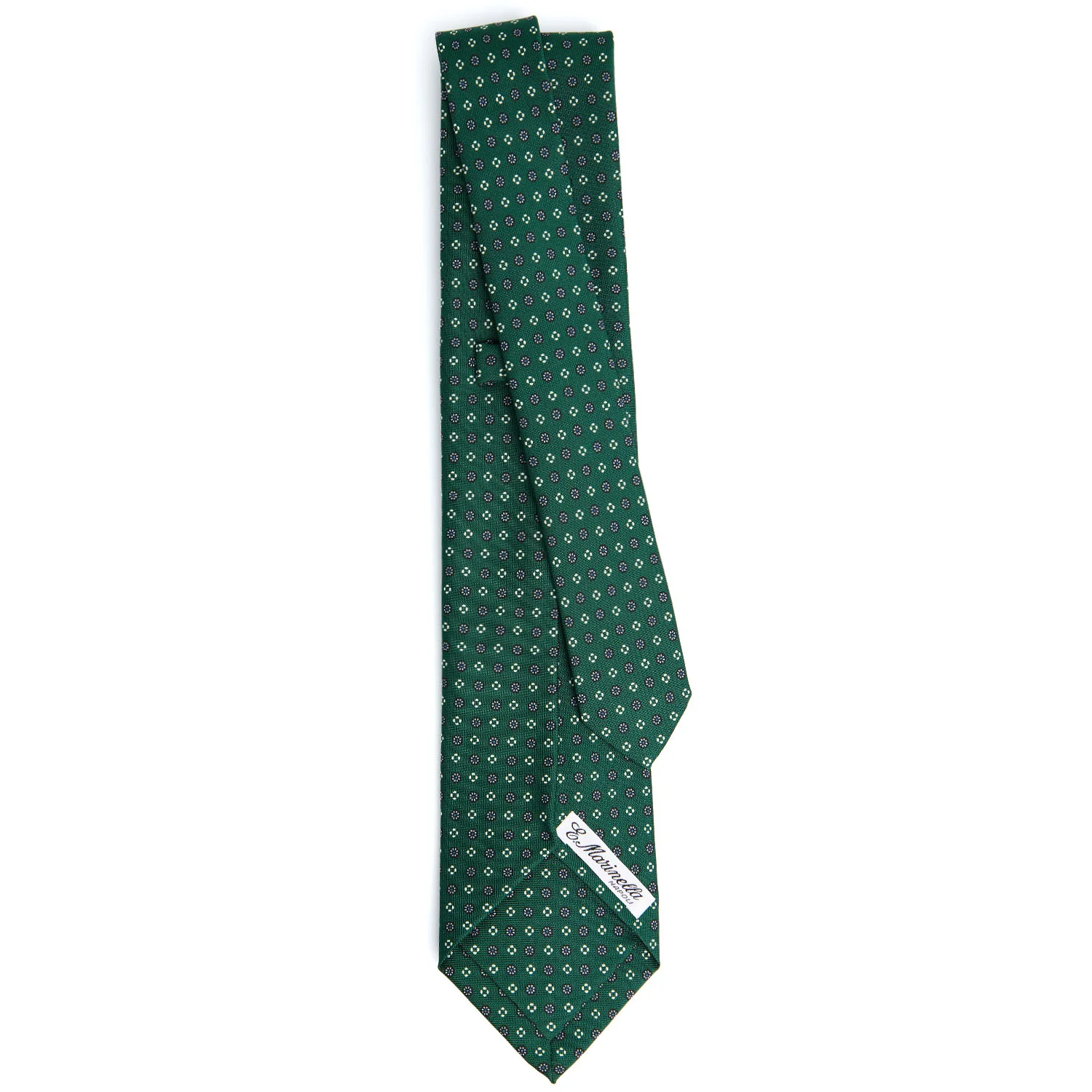 DARK GREEN 5 FOLD SARTORIAL SILK TIE - Image 3