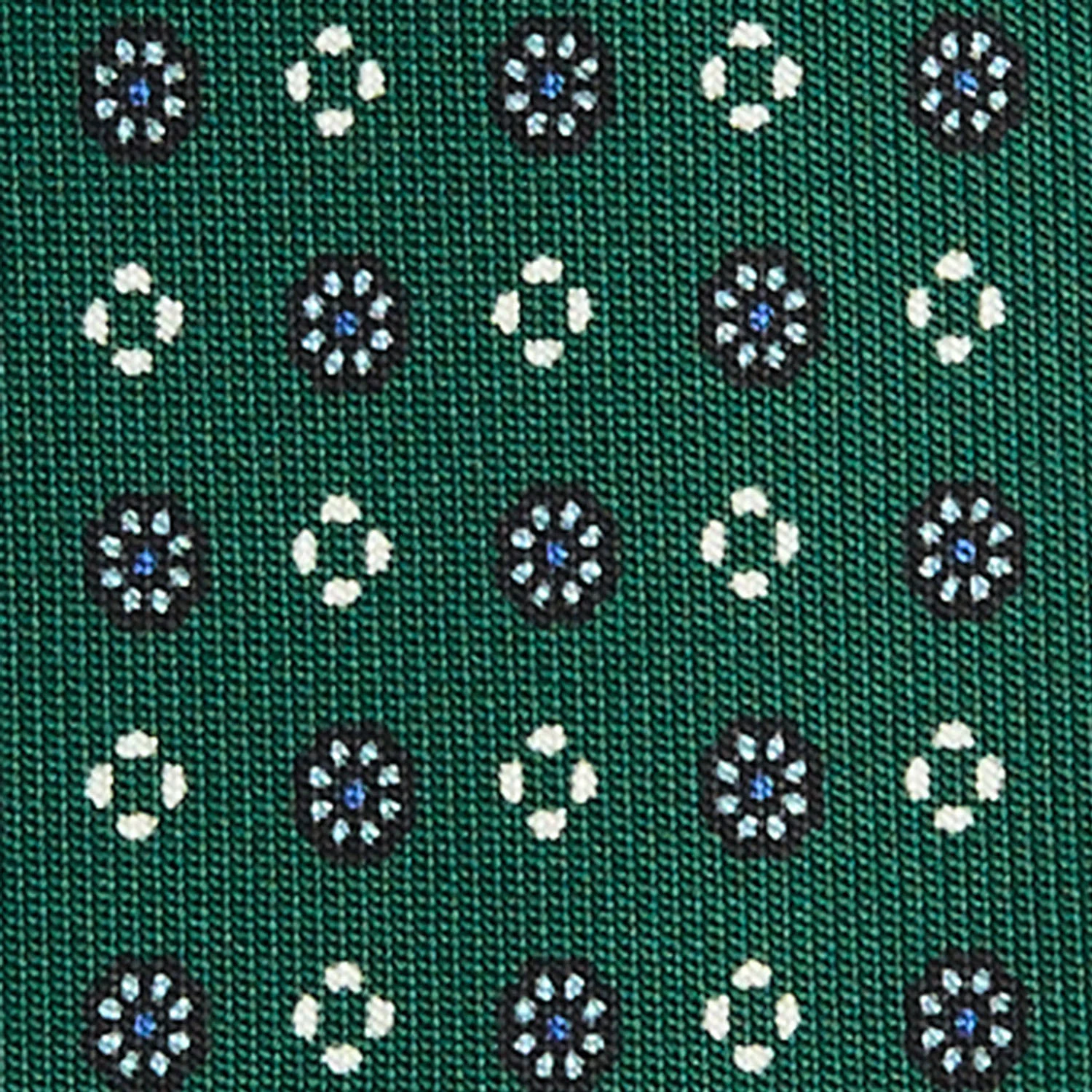 DARK GREEN 5 FOLD SARTORIAL SILK TIE - Image 4