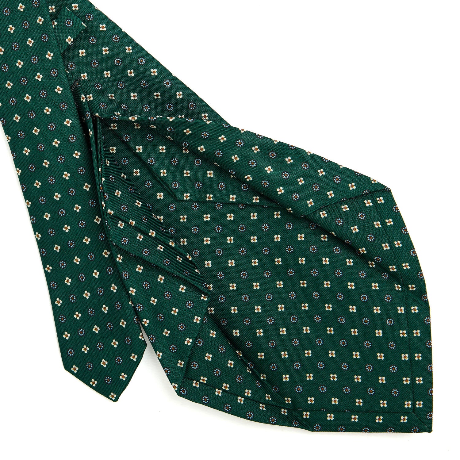 DARK GREEN 5 FOLD SARTORIAL SILK TIE