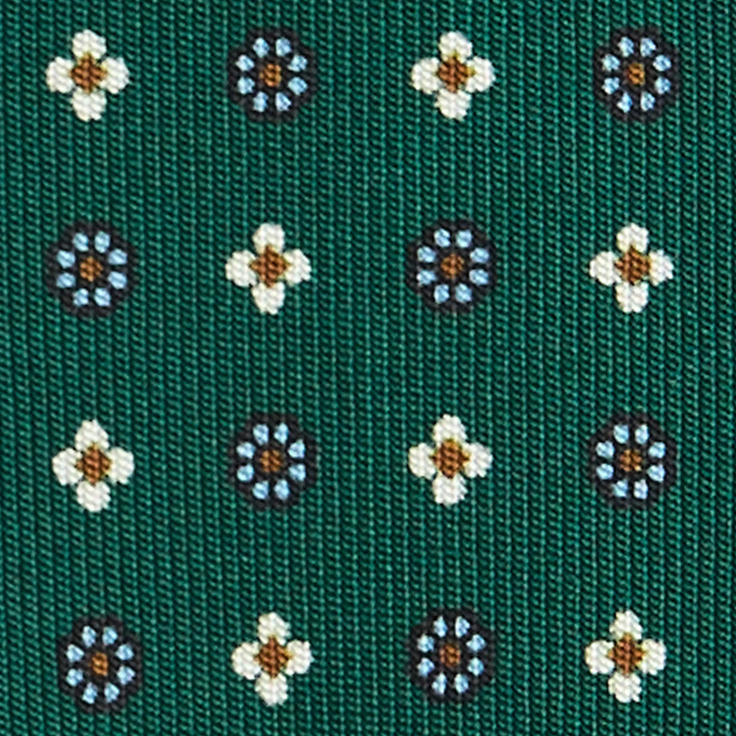 DARK GREEN 5 FOLD SARTORIAL SILK TIE - Image 4